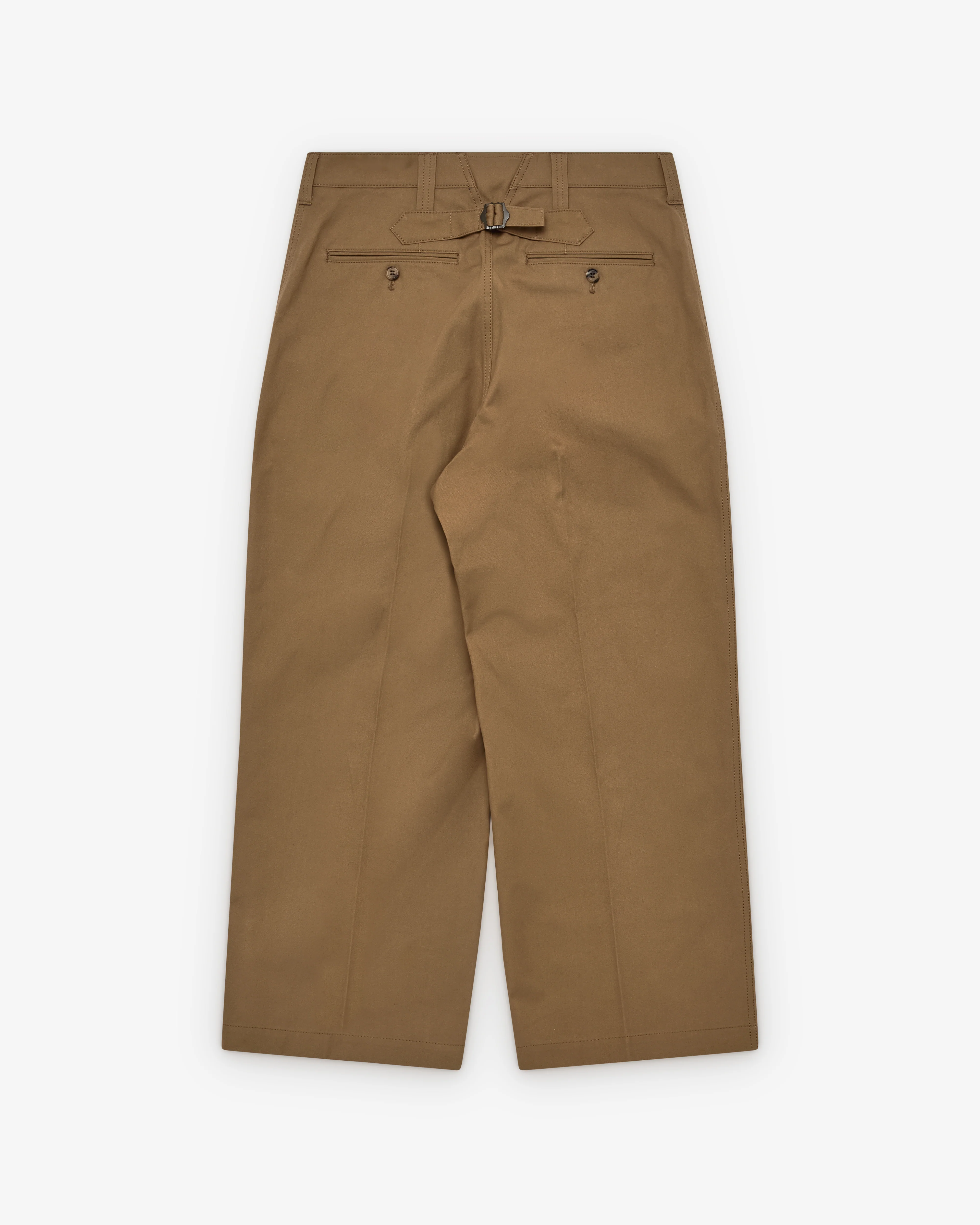 CDG Homme - Men's Pleated Trousers - (Brown) - Image 2