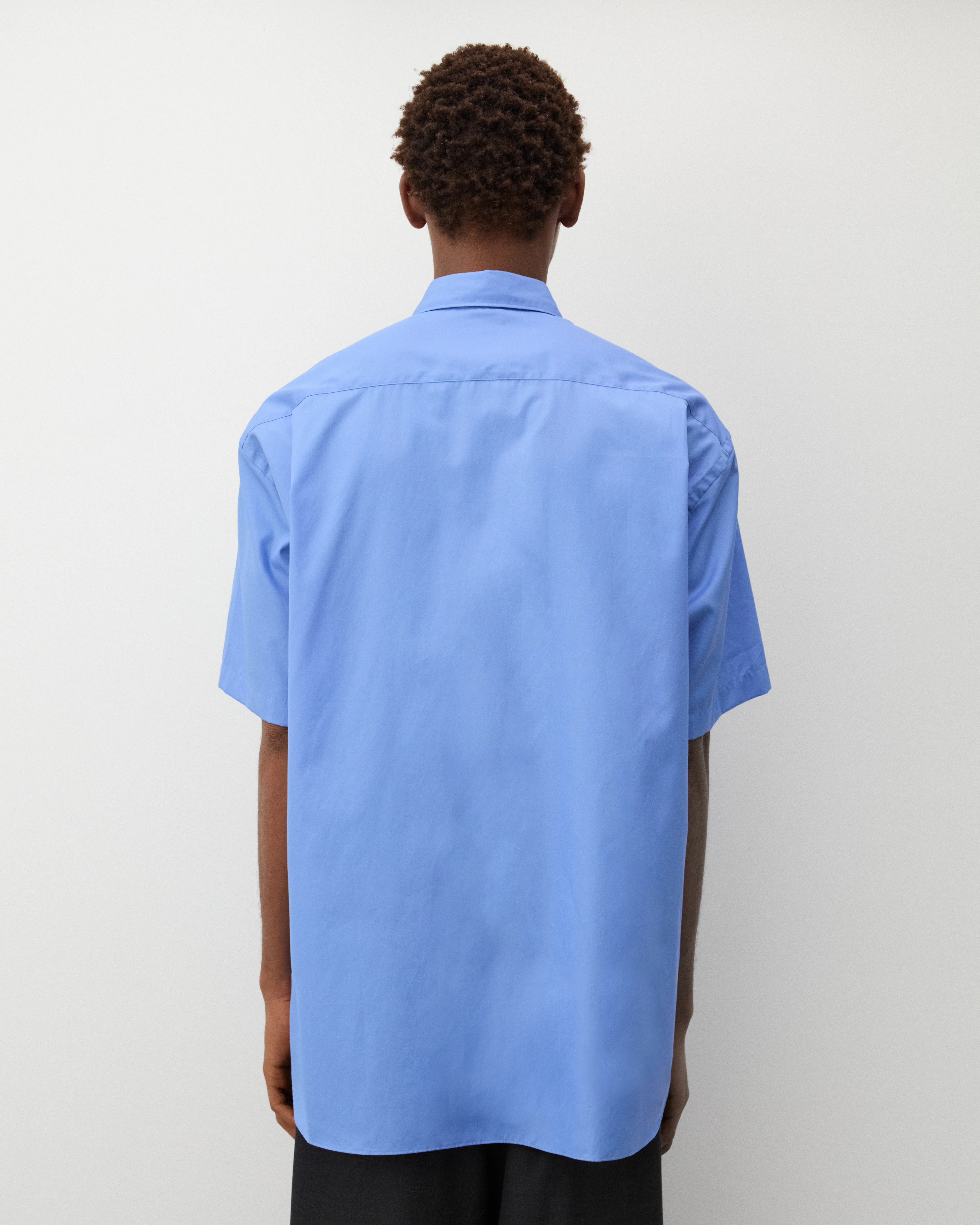 CDG Homme - Men's Short Sleeve Shirt - (Blue) - Image 5