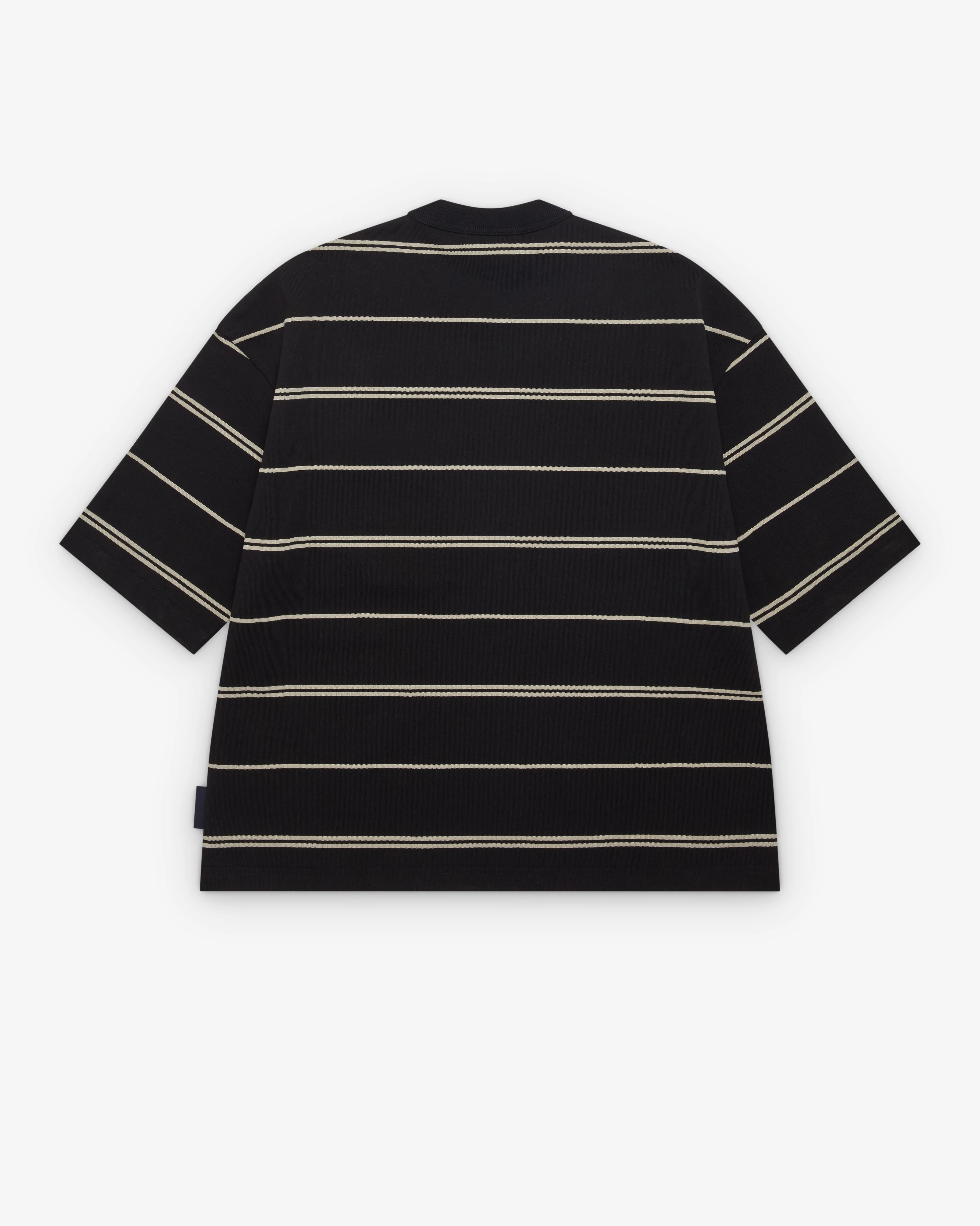 CDG Homme - Men's Striped T-Shirt - (Black/Grey) - Image 2