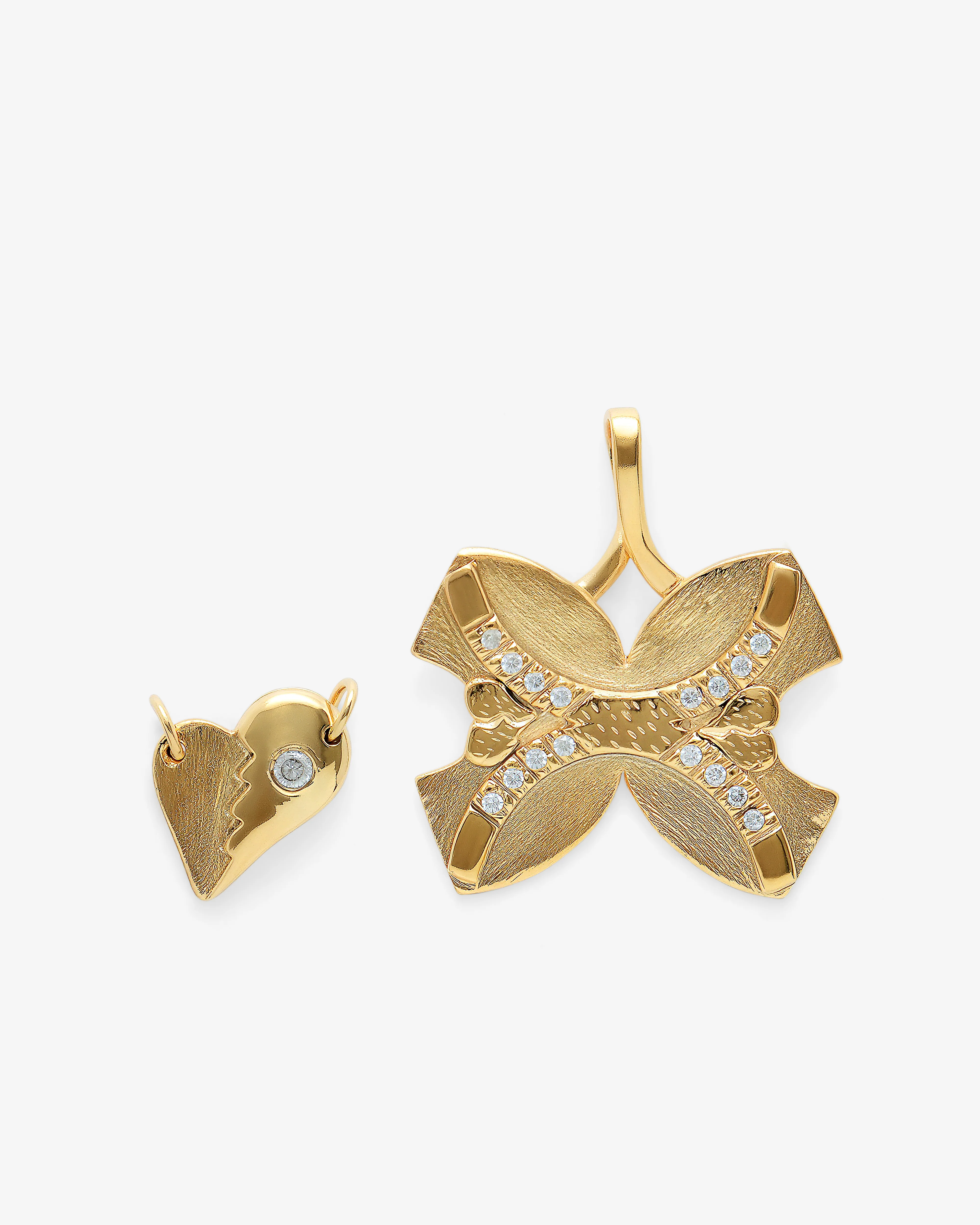I.B The Roots Jewellery - Broken Heart Pendant - (Brass)