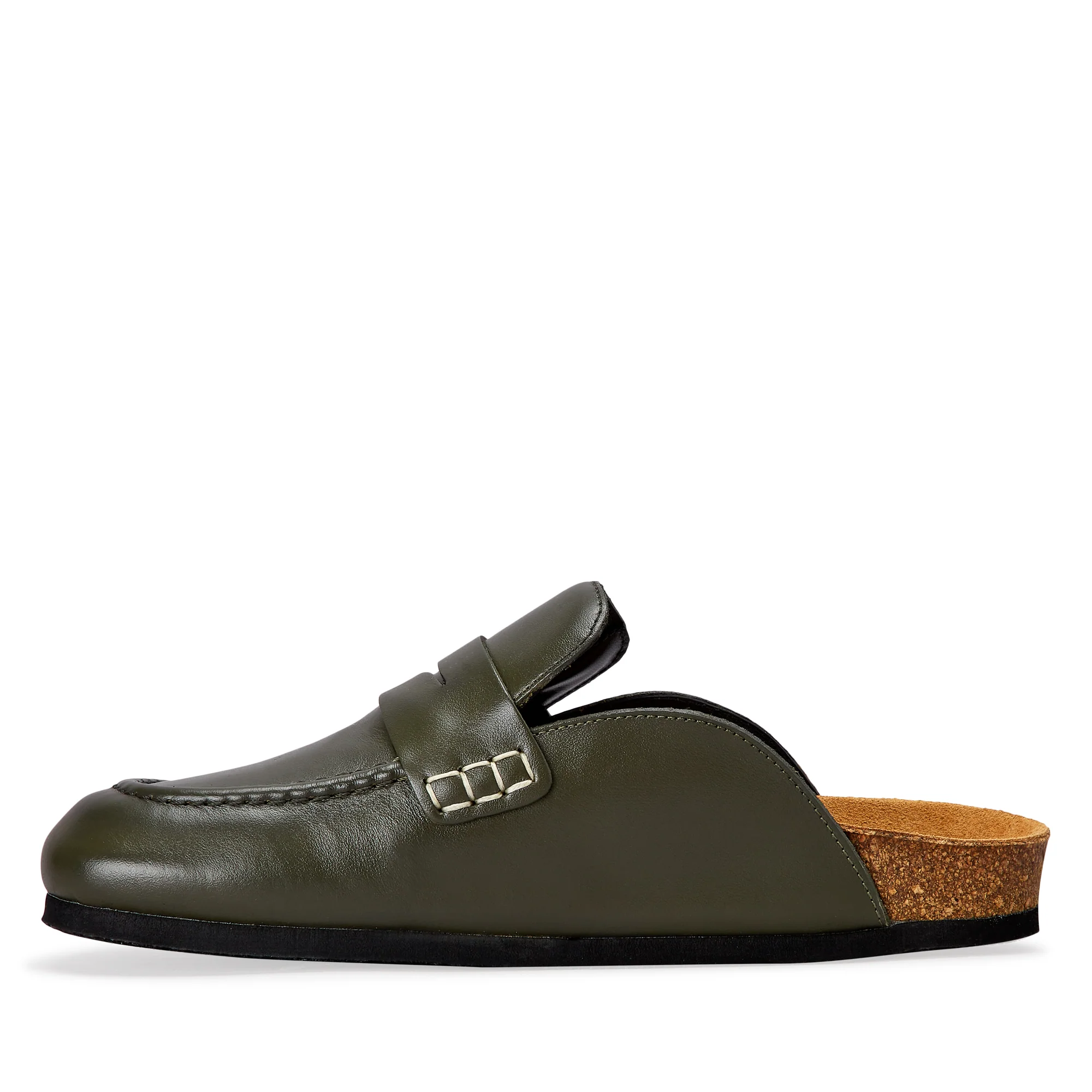 J.W. Anderson - Women’s Plain Loafer - (Olive) - Image 3