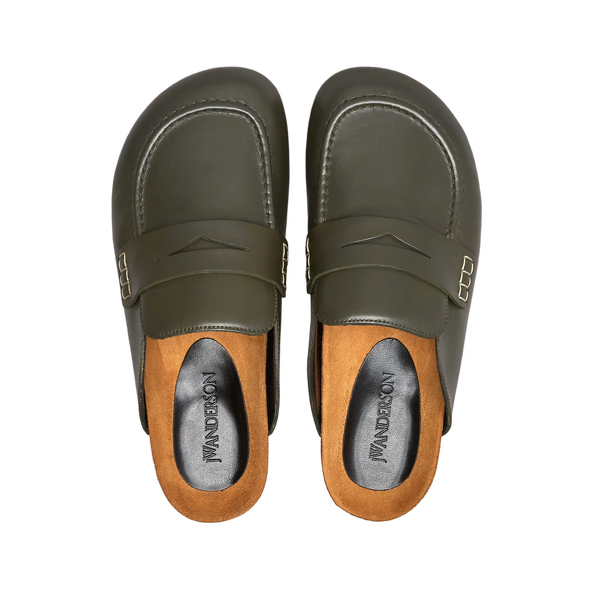 J.W. Anderson - Women’s Plain Loafer - (Olive) - Image 4