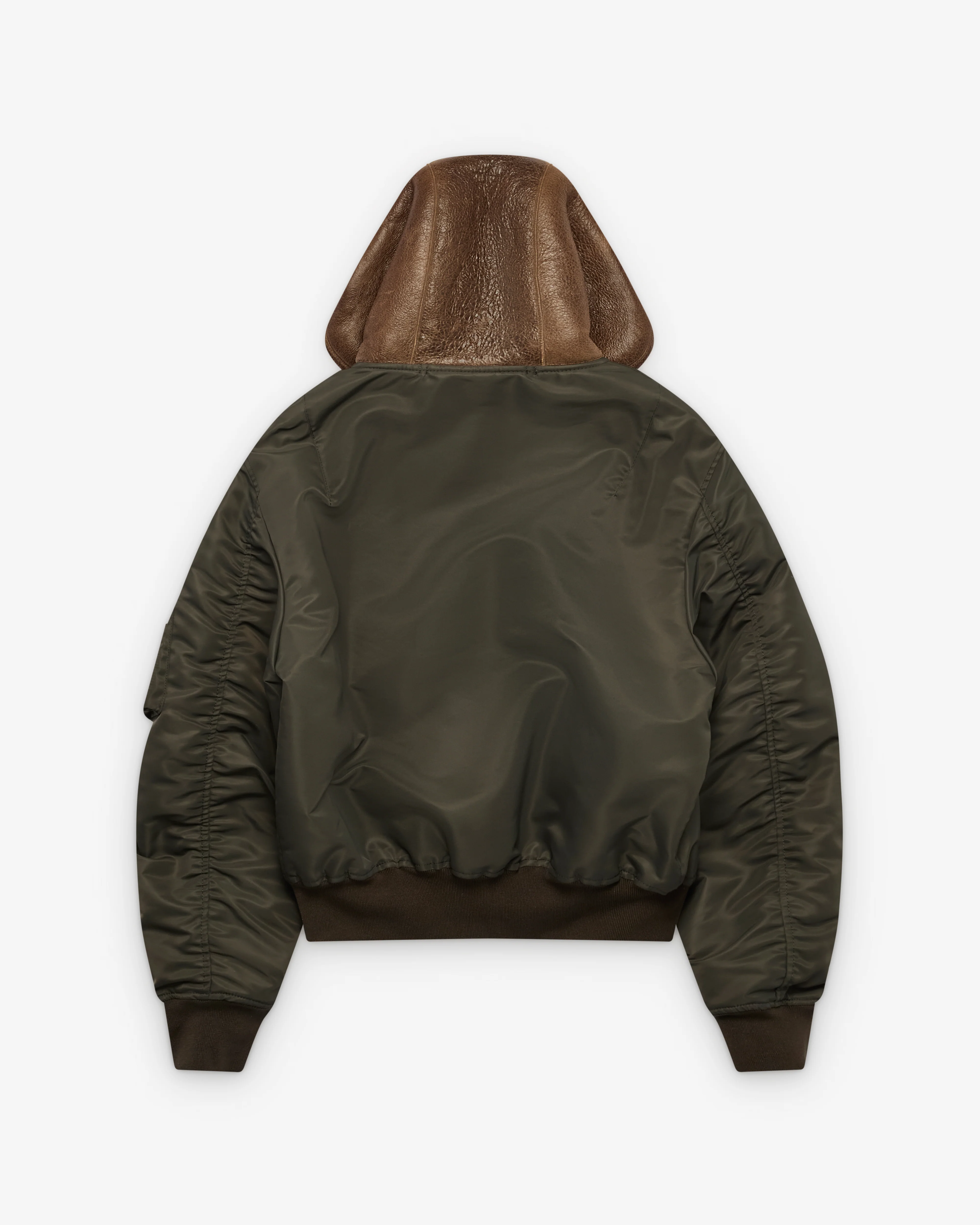 J.W. Anderson - Men's Hooded Bomber Jacket - (Dark Khaki) - Image 2