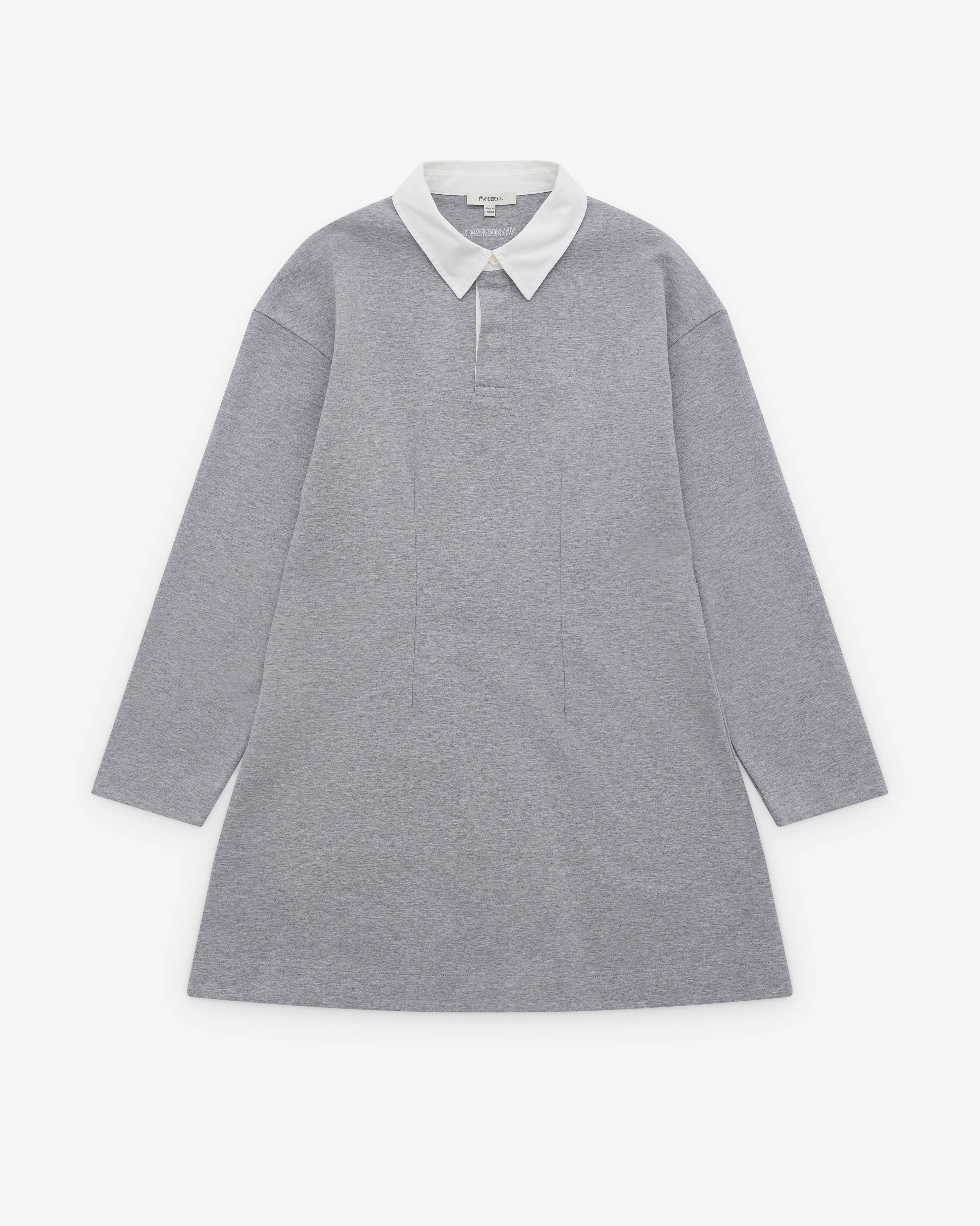 J.W. Anderson - Women’s Long Sleeve Polo Dress - (Mid Grey Melange)