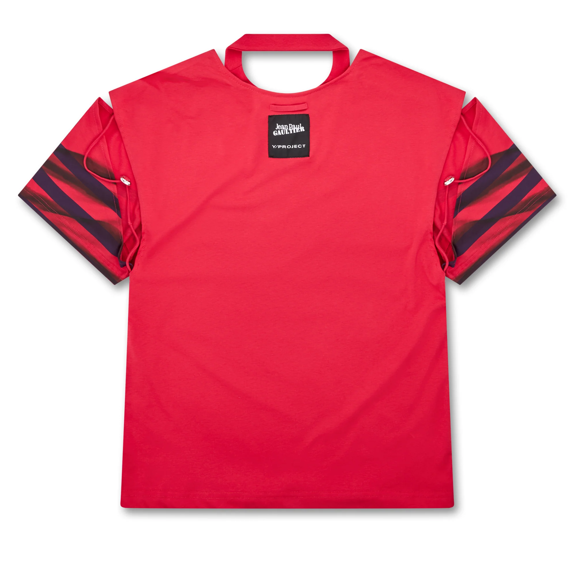 Jean Paul Gaultier - Y Project Women’s Mariniere Convertible T-Shirt - (Pink/Blue) - Image 2