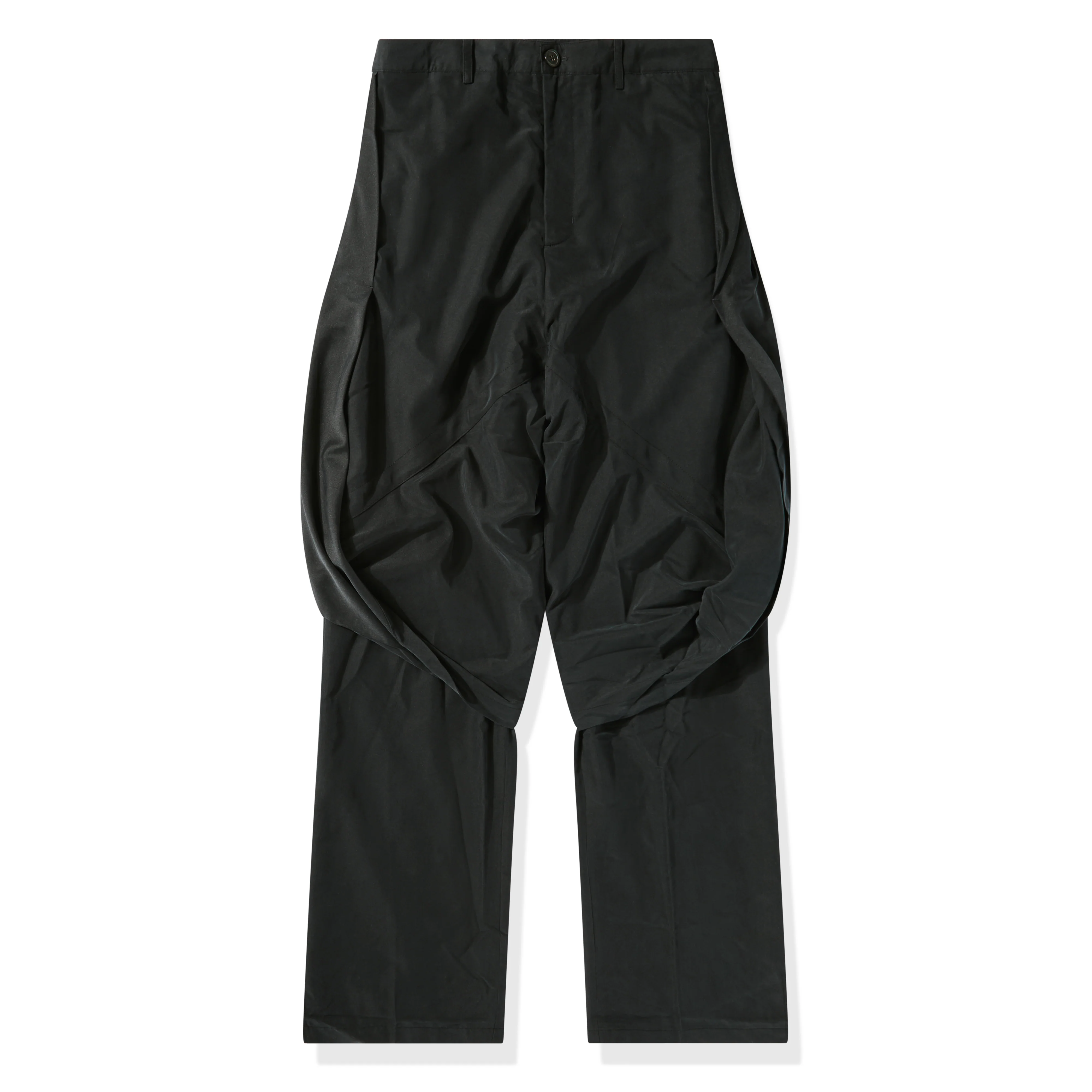 JiyongKim - Men’s Layered Draped Trousers - (Black)