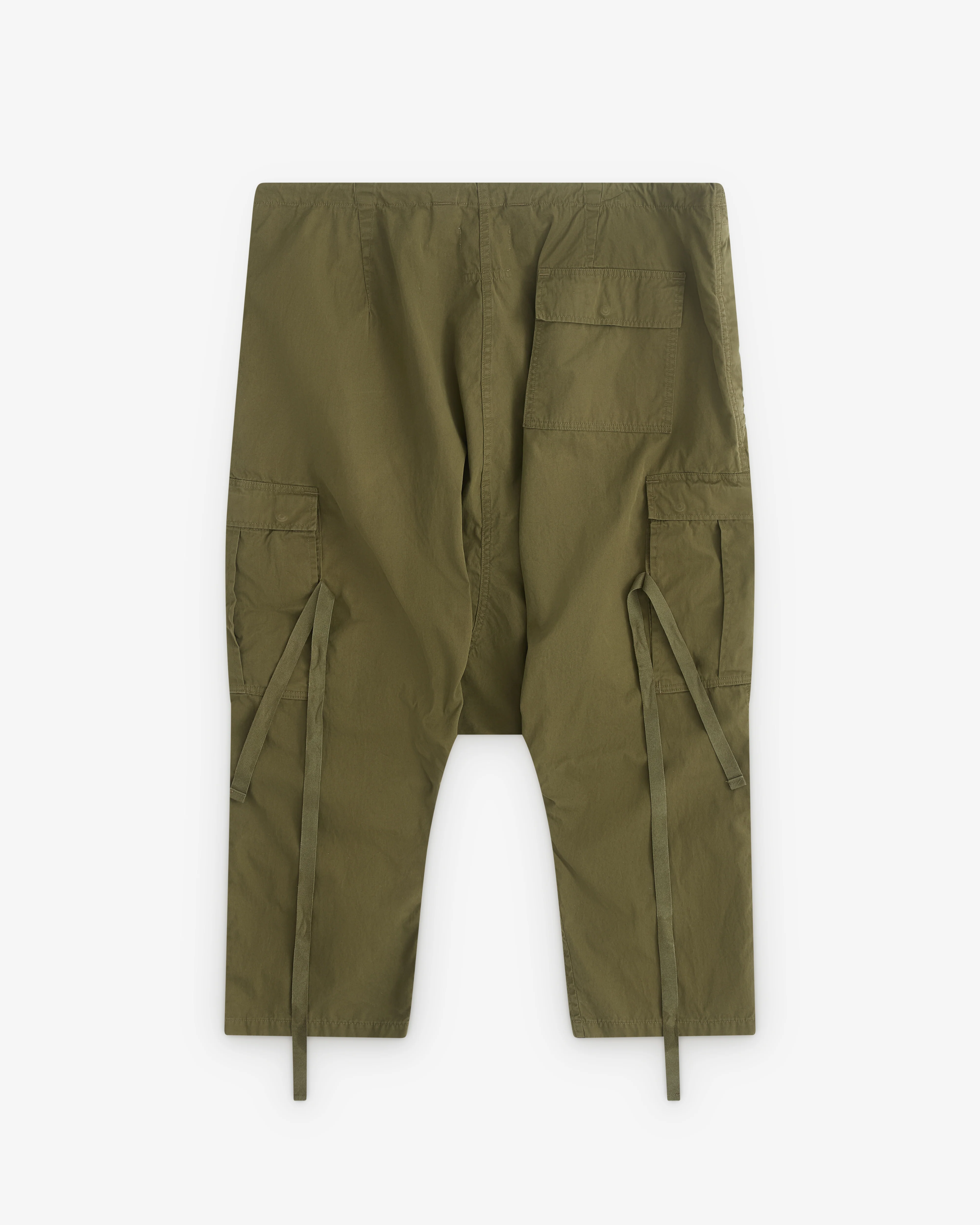 Junya Watanabe Man - Men’s eYe Drop Crotch Cropped Trousers - (Khaki) - Image 2