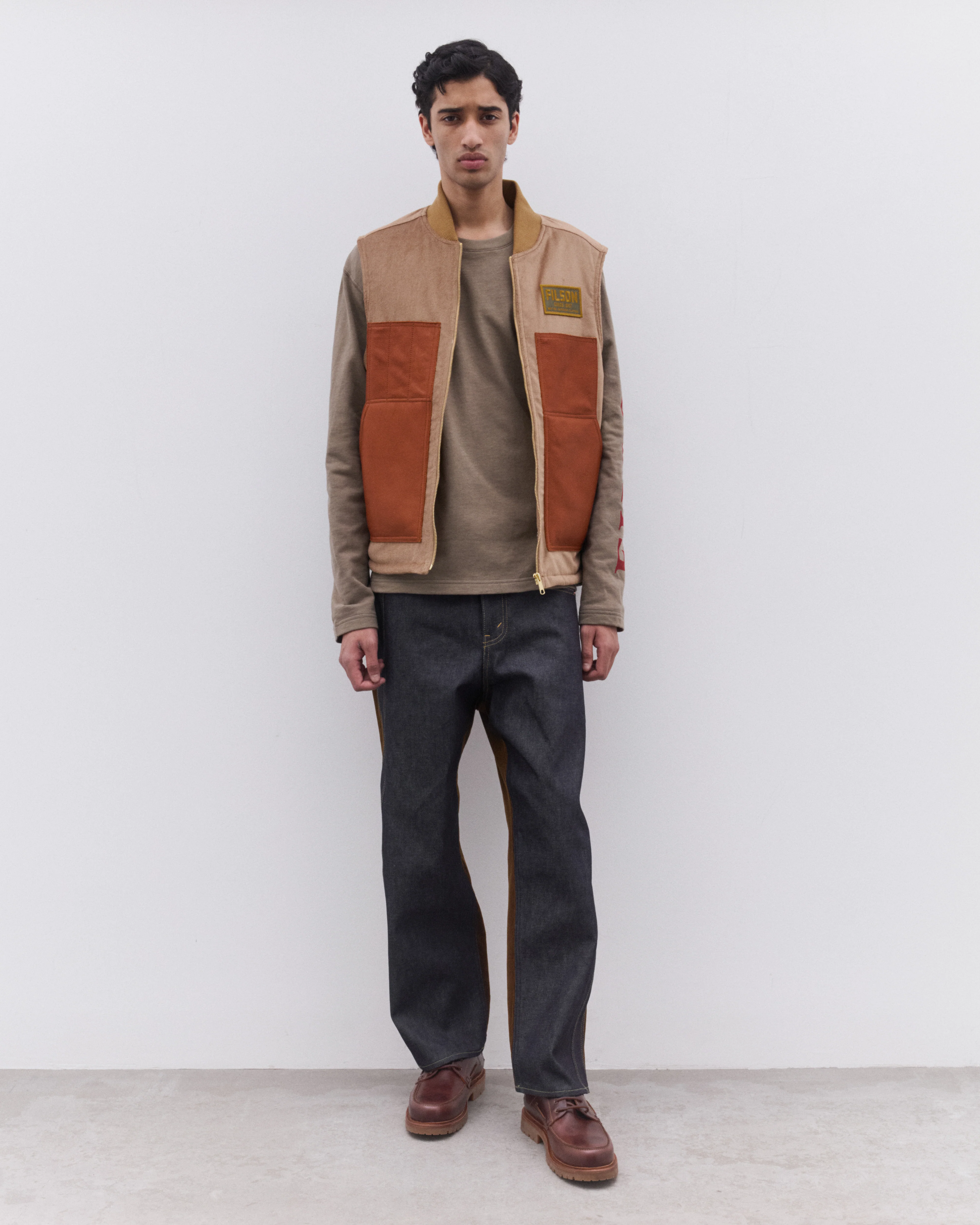 Junya Watanabe Man - Men’s Filson Long Sleeve T-Shirt - (Khaki) - Image 6