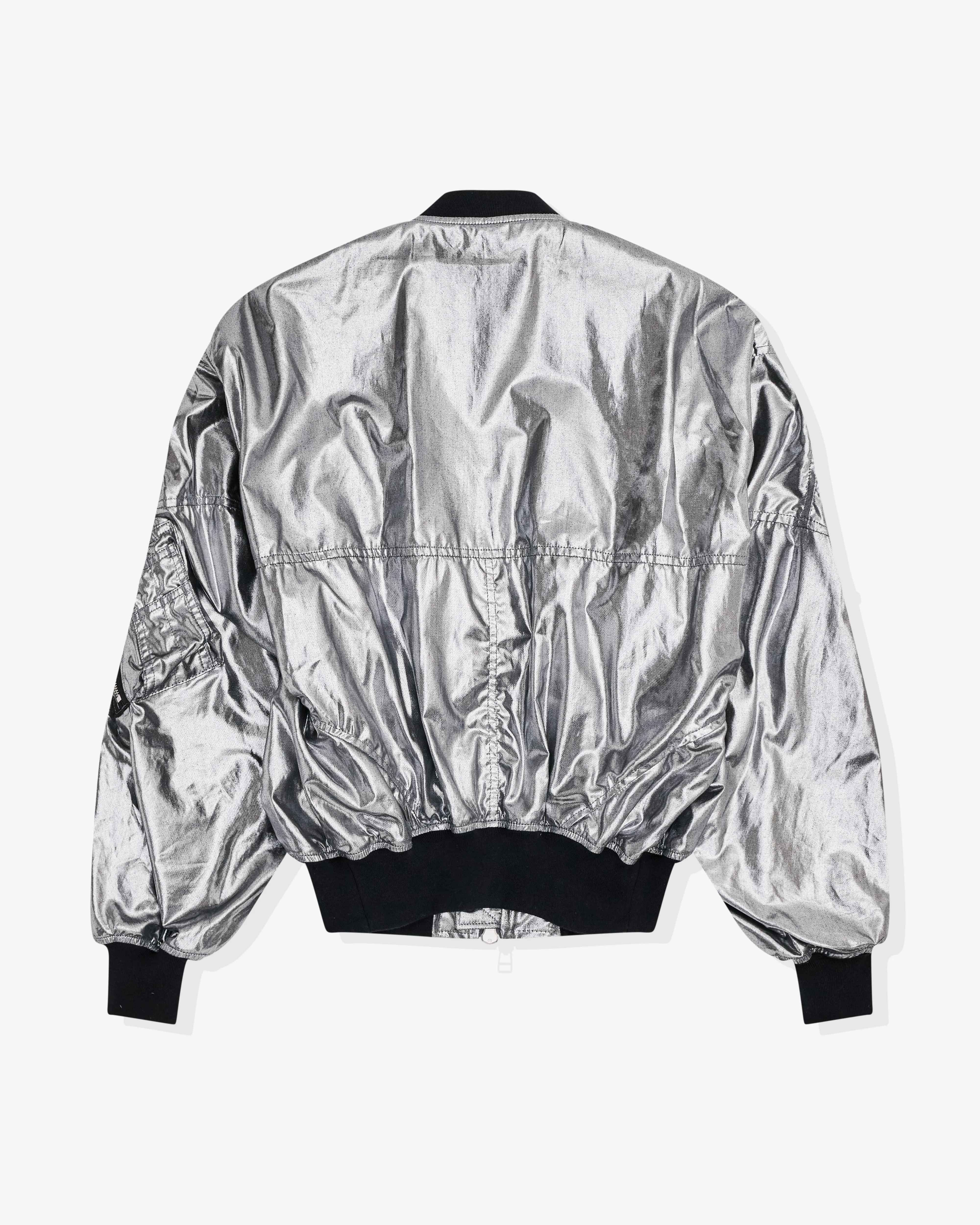 Junya Watanabe - Women’s Foiled Print Bomber Jacket - (Silver) - Image 2