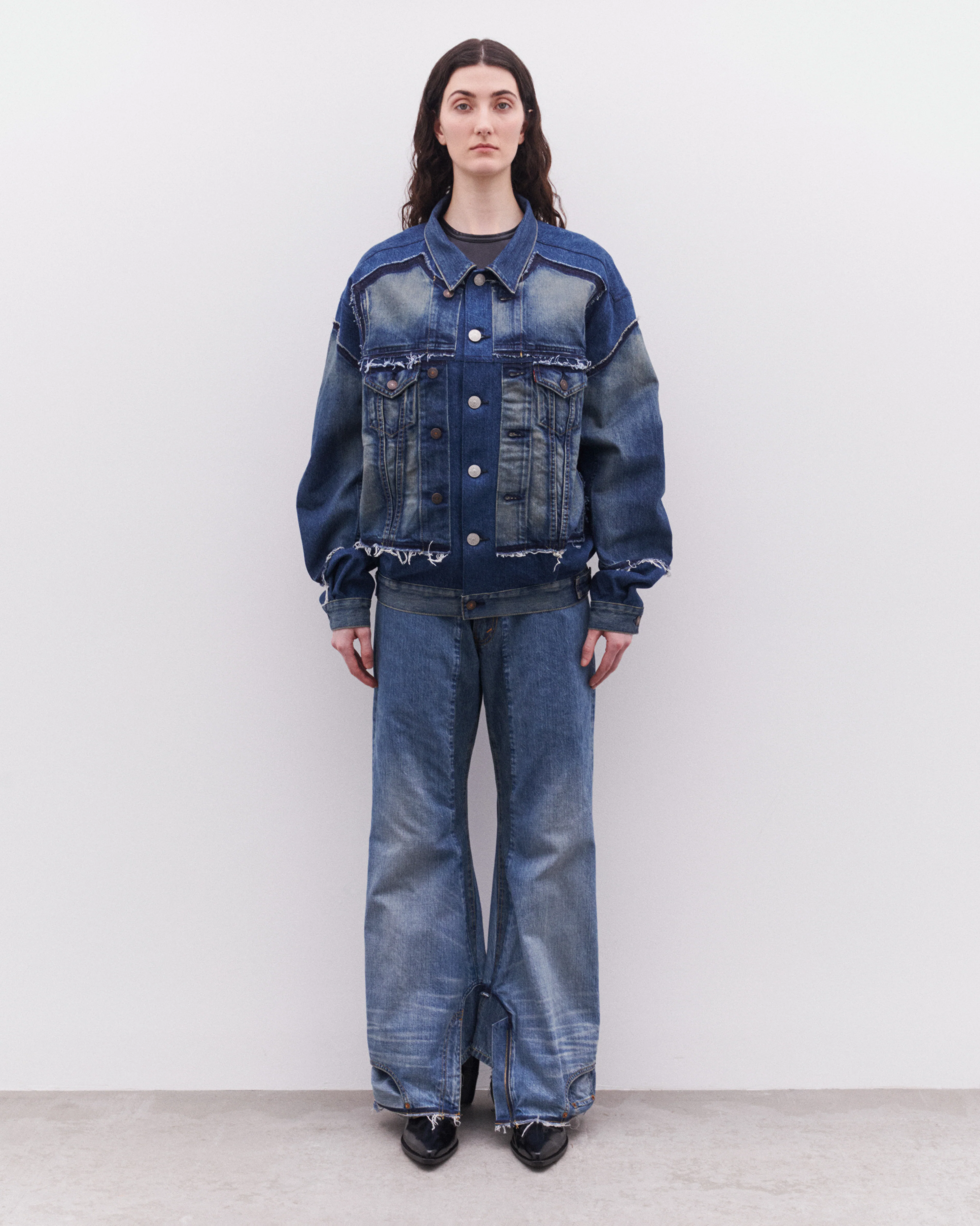 Junya Watanabe - Levi's Women’s Oversized Denim Jacket - (Indigo) - Image 6