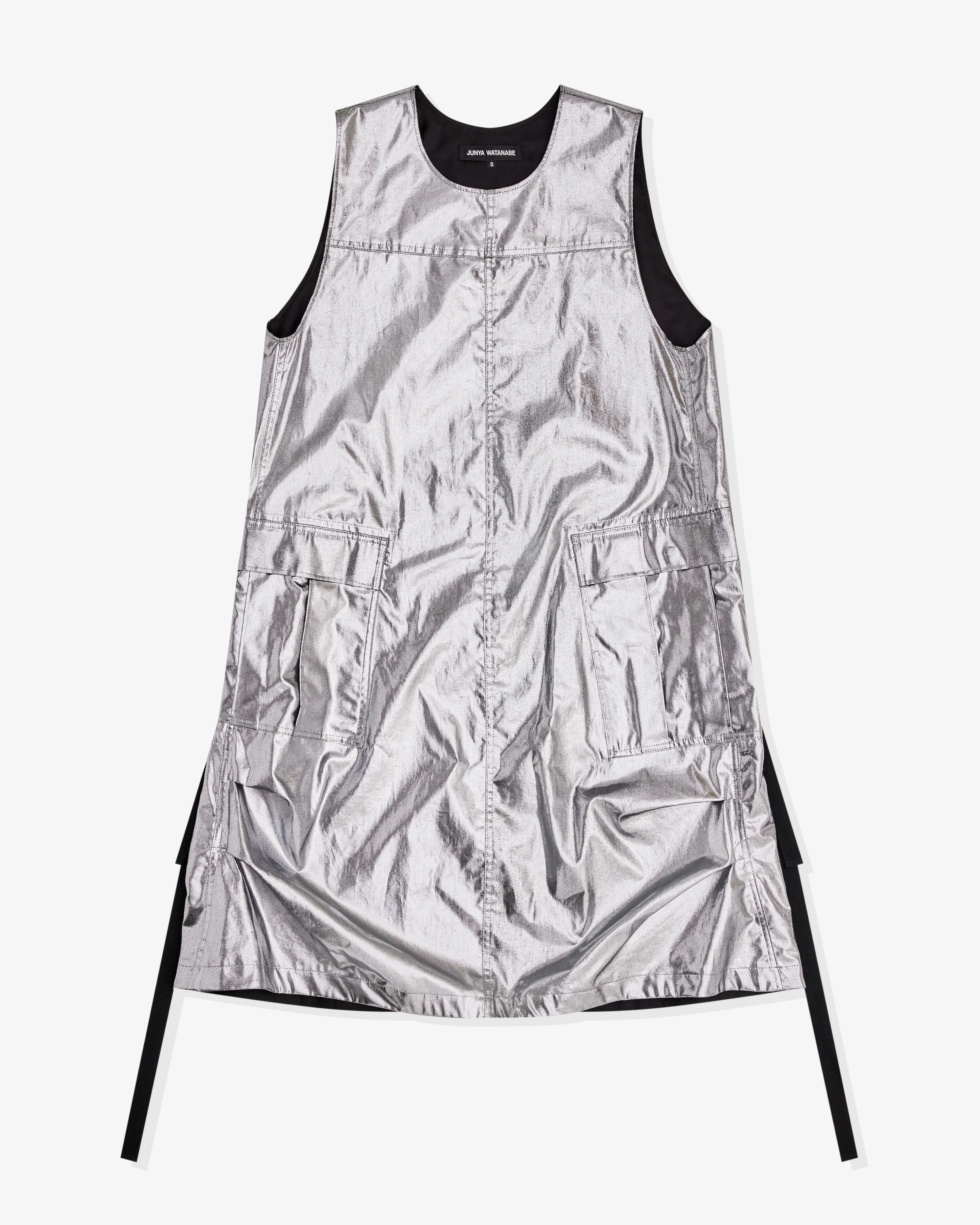 Junya Watanabe - Women’s Foil Print Sleeveless Dress - (Silver)