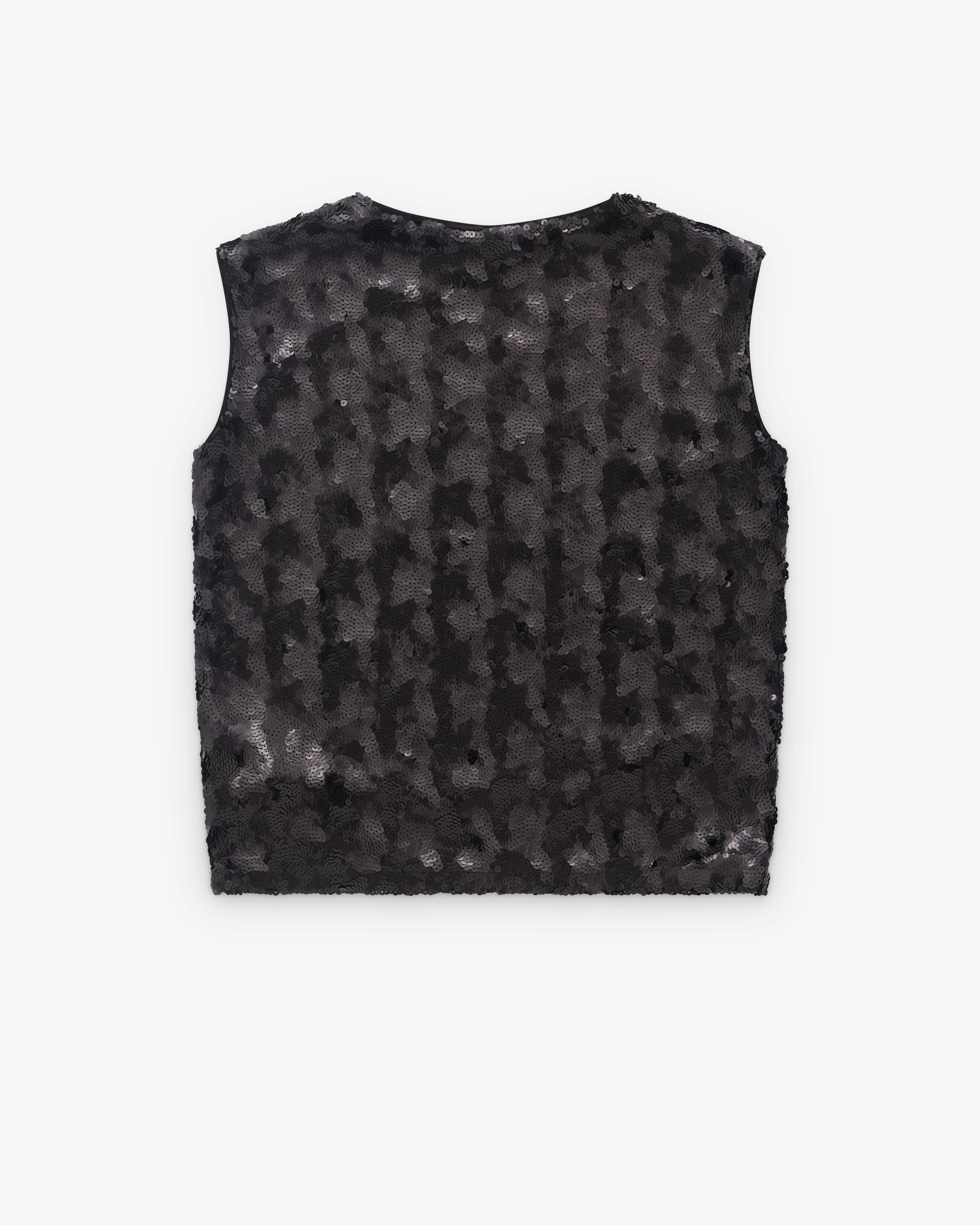 Junya Watanabe - Women’s Sleeveless Sequin Tunic - (Black) - Image 2
