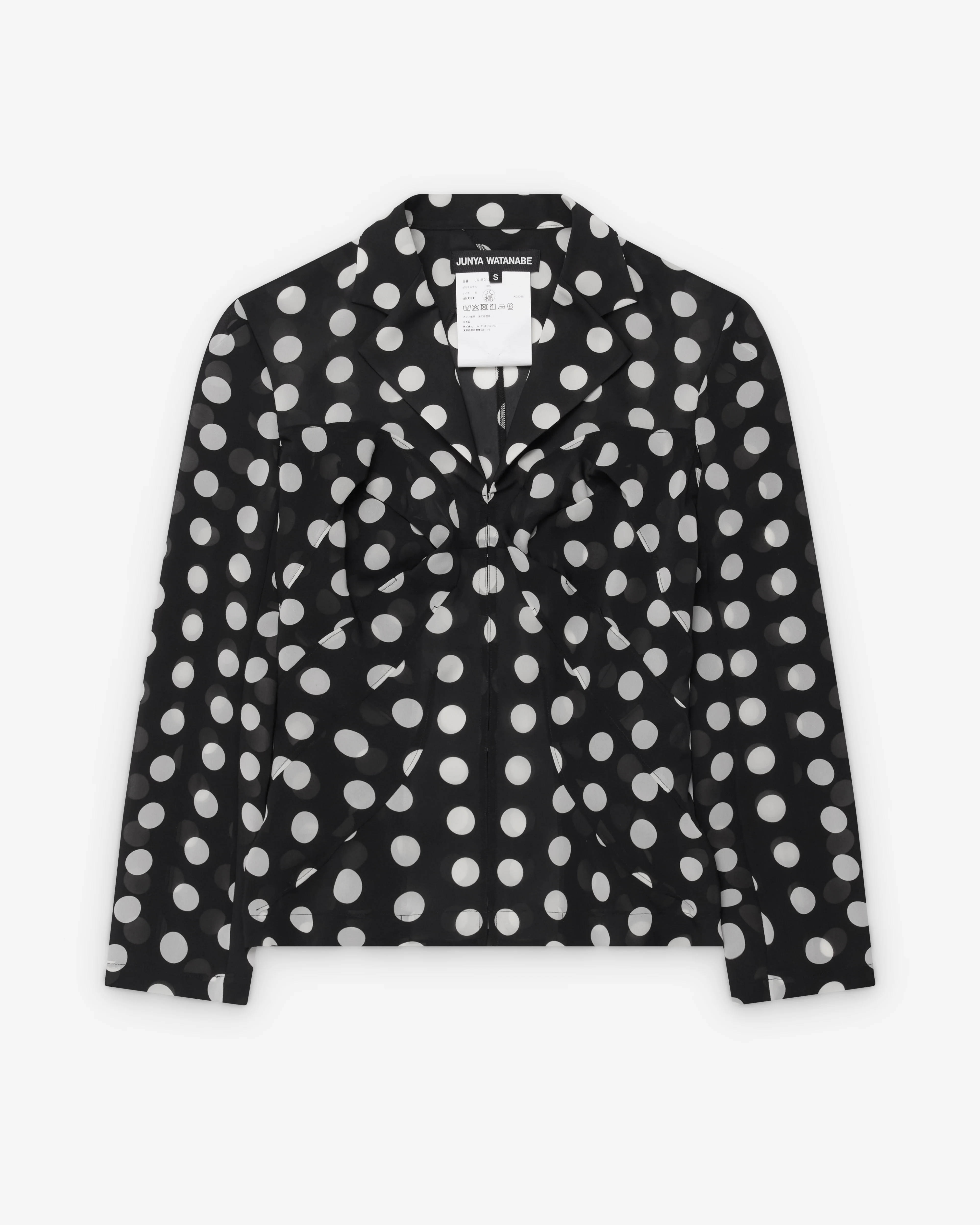 Junya Watanabe - Women's Polka Dot Fitted Blouse - (Black/White)