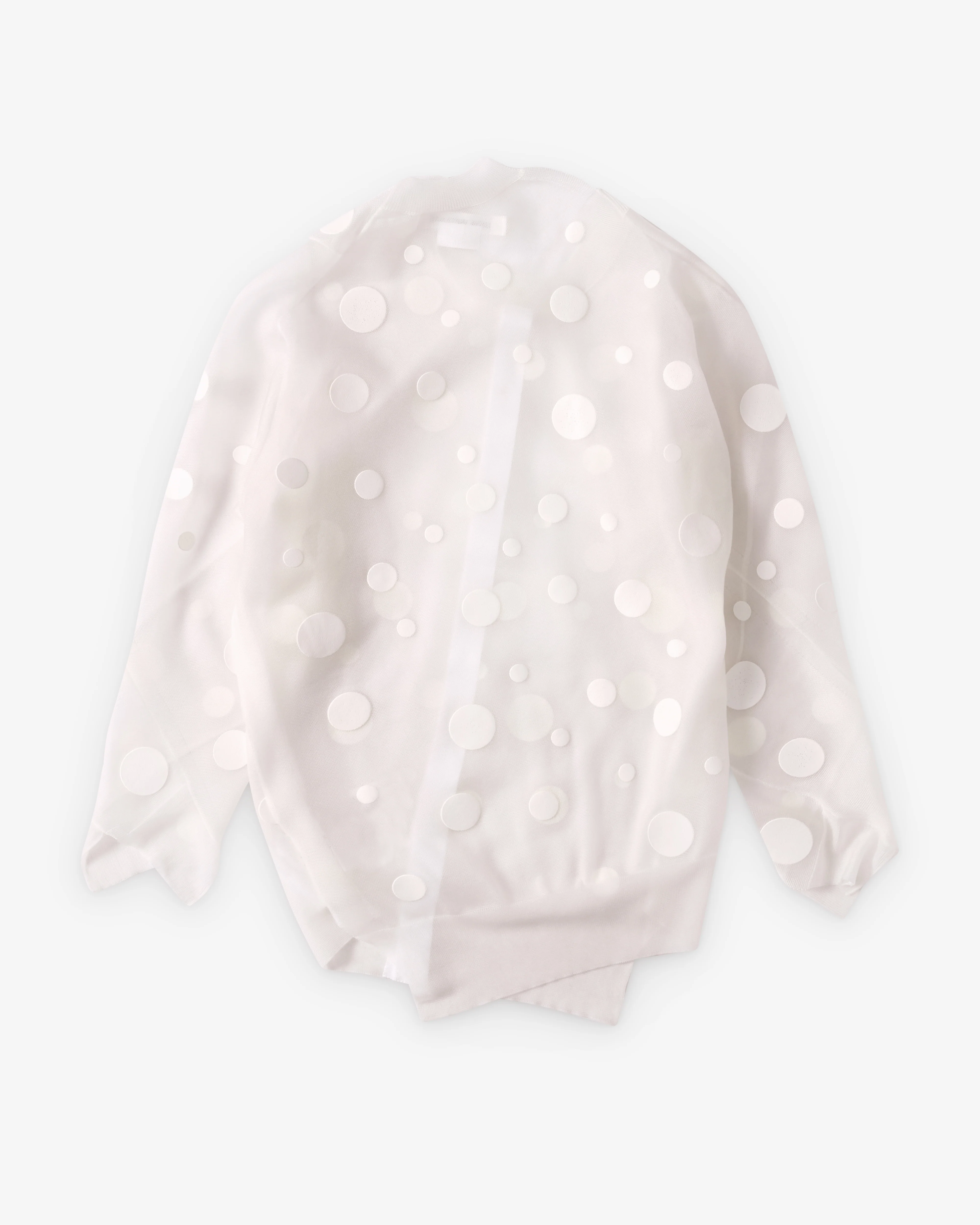 Junya Watanabe - Women's Jacquard Dot Cardigan - (White) - Image 2
