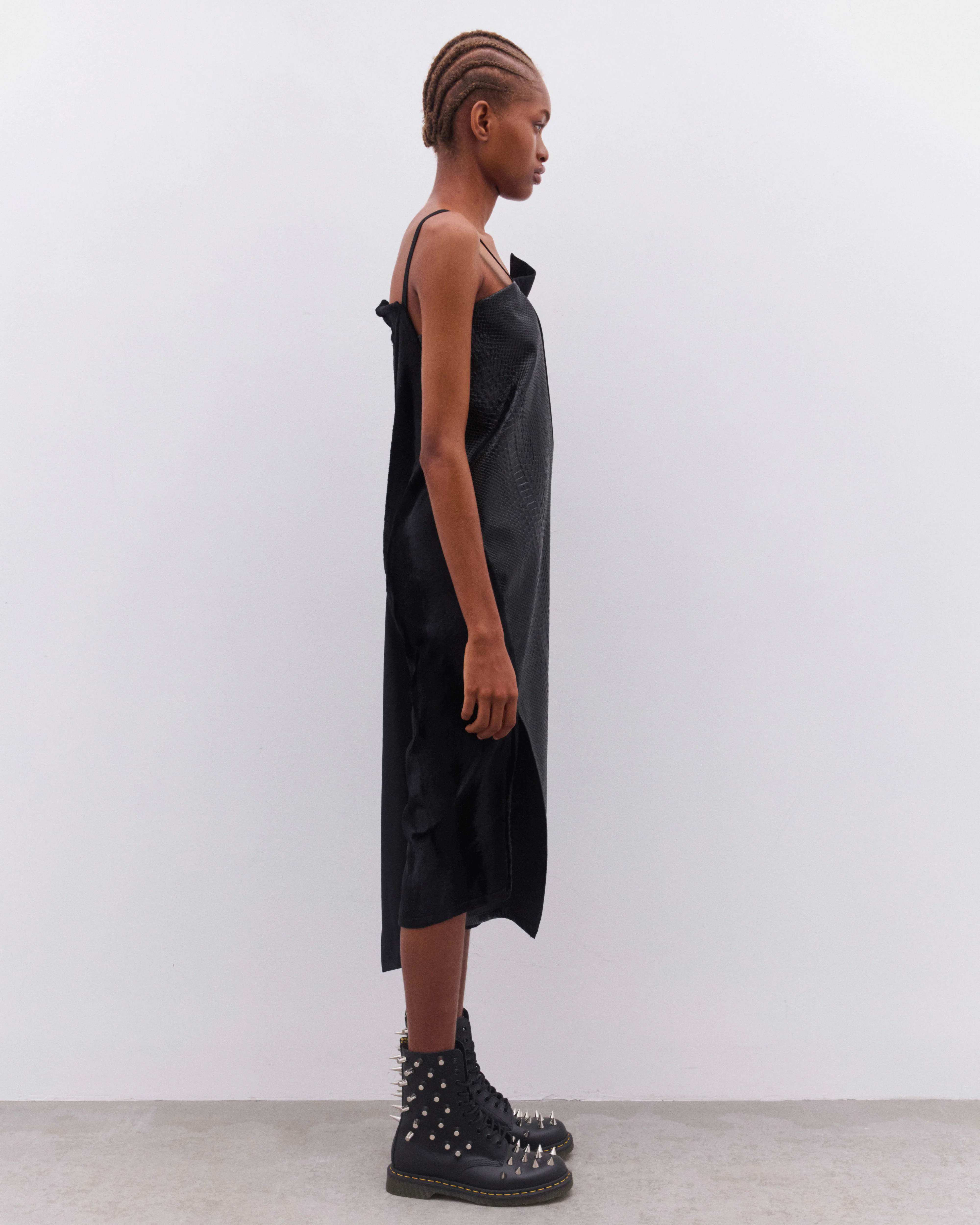 Junya Watanabe - Women’s Panelled Slip Dress - (Black) - Image 4