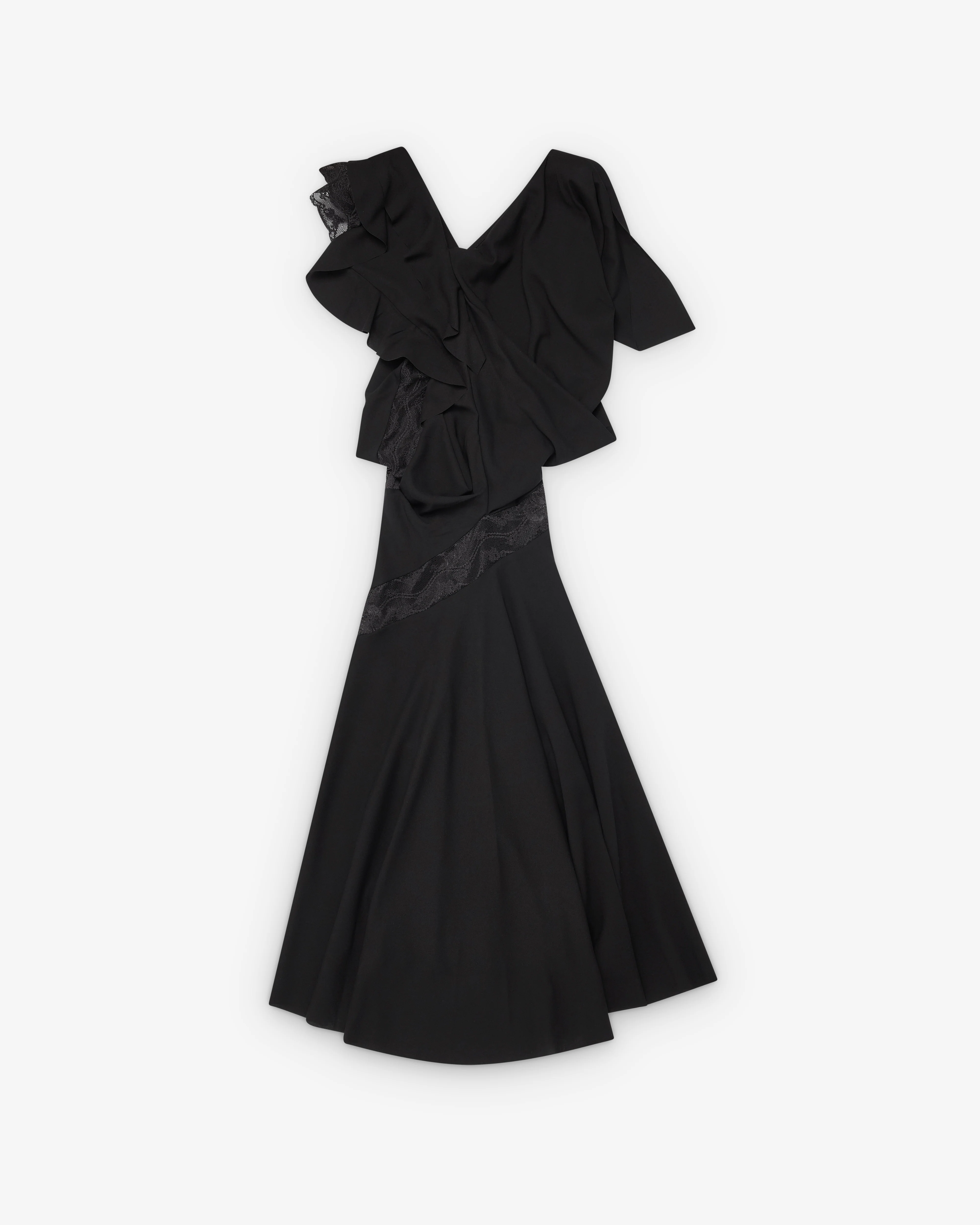 Junya Watanabe - Women's Lace Trim Dress - (Black)