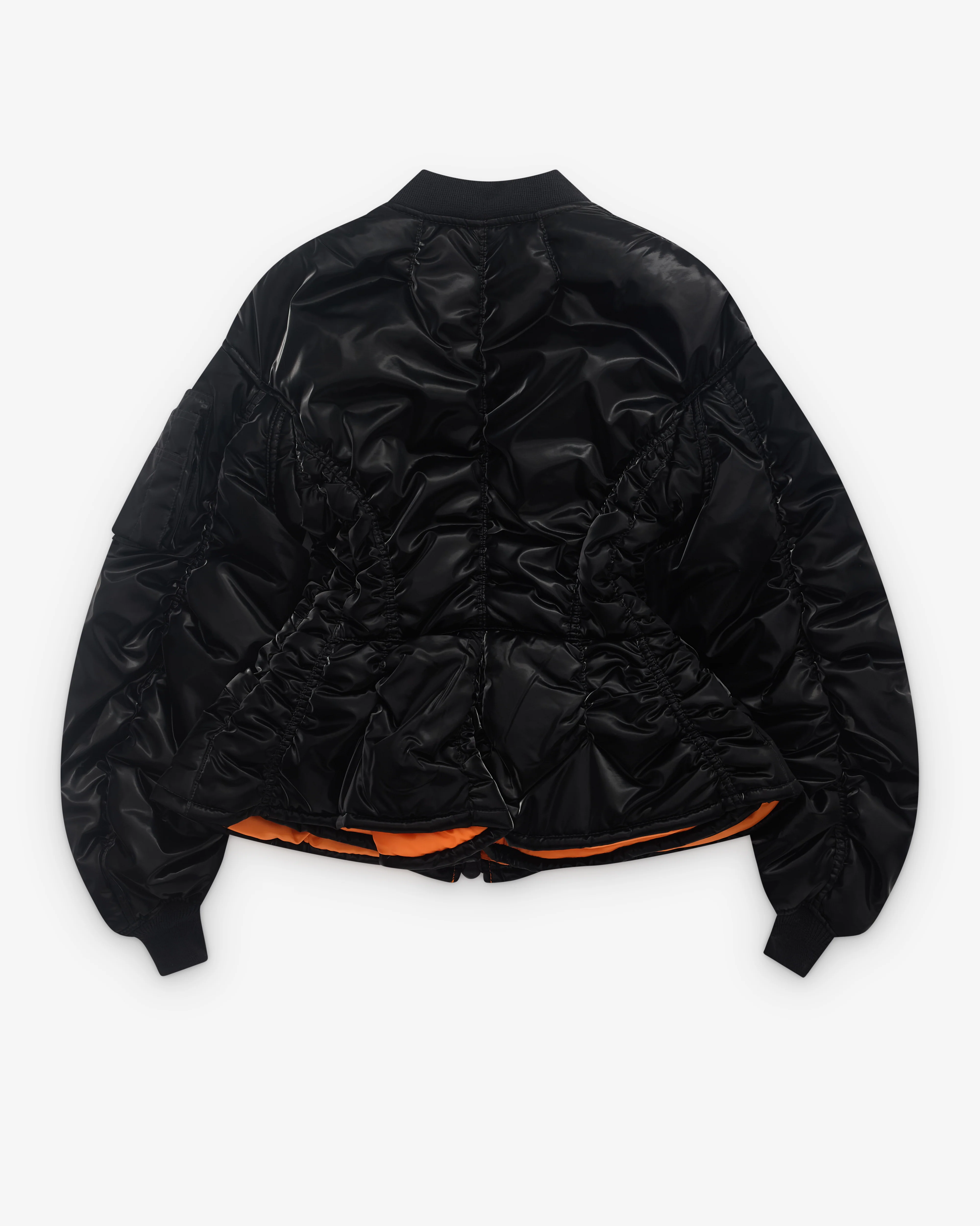 Junya Watanabe - Women’s Corseted Bomber Jacket - (Black) - Image 2
