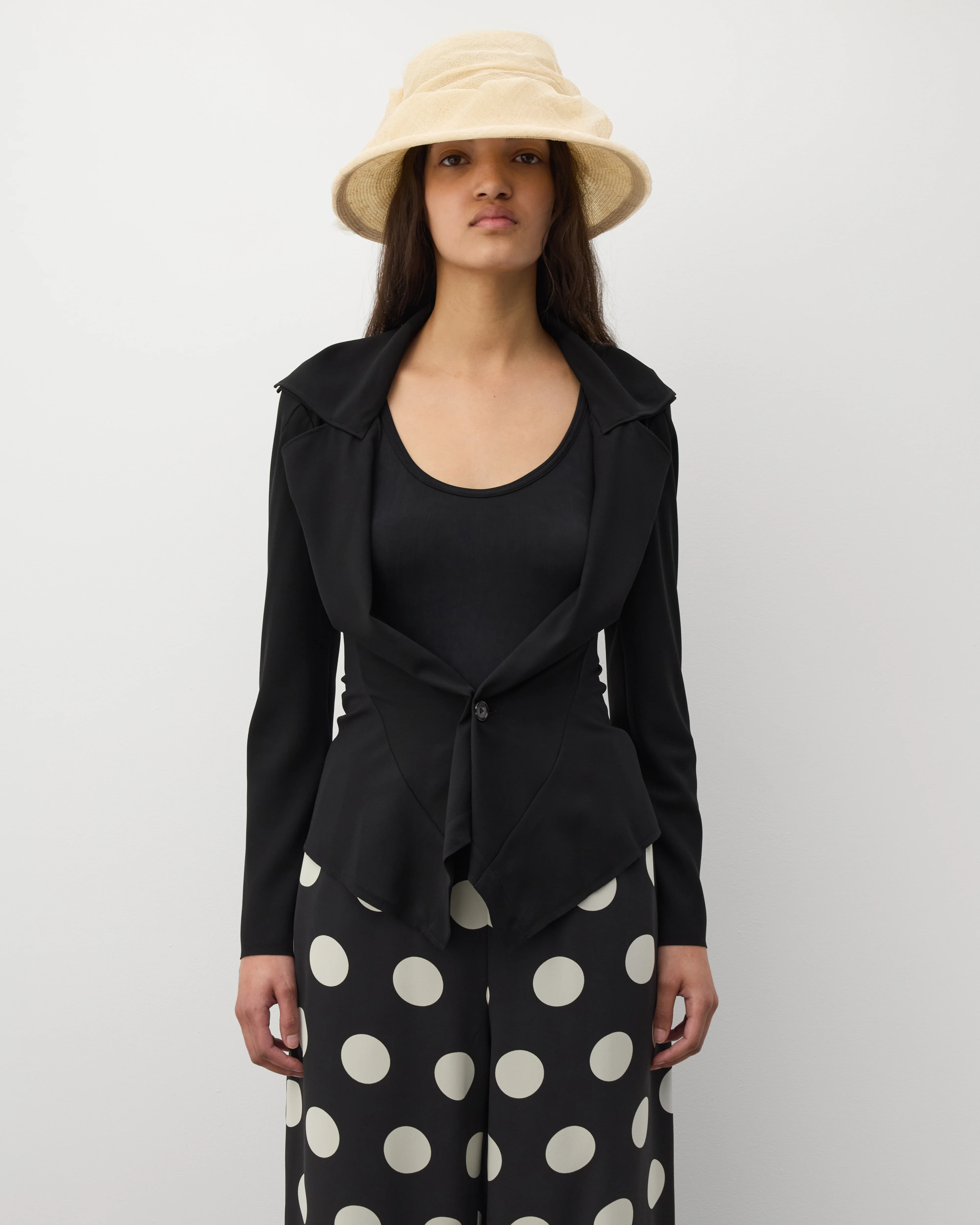 Junya Watanabe - Women's Lightweight Georgette Blazer - (Black) - Image 3