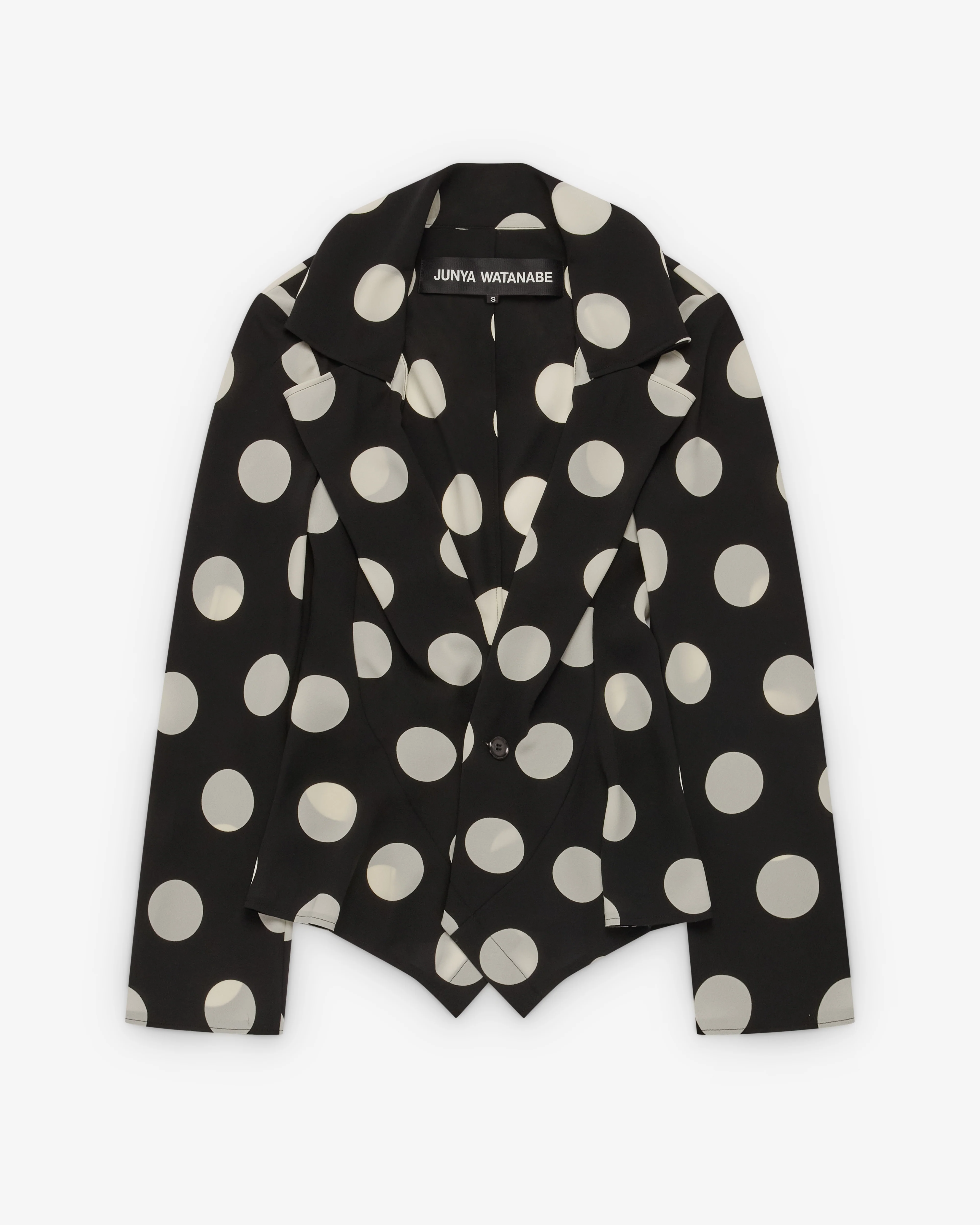 Junya Watanabe - Women's Polka Dot Georgette Blazer - (Black/White)
