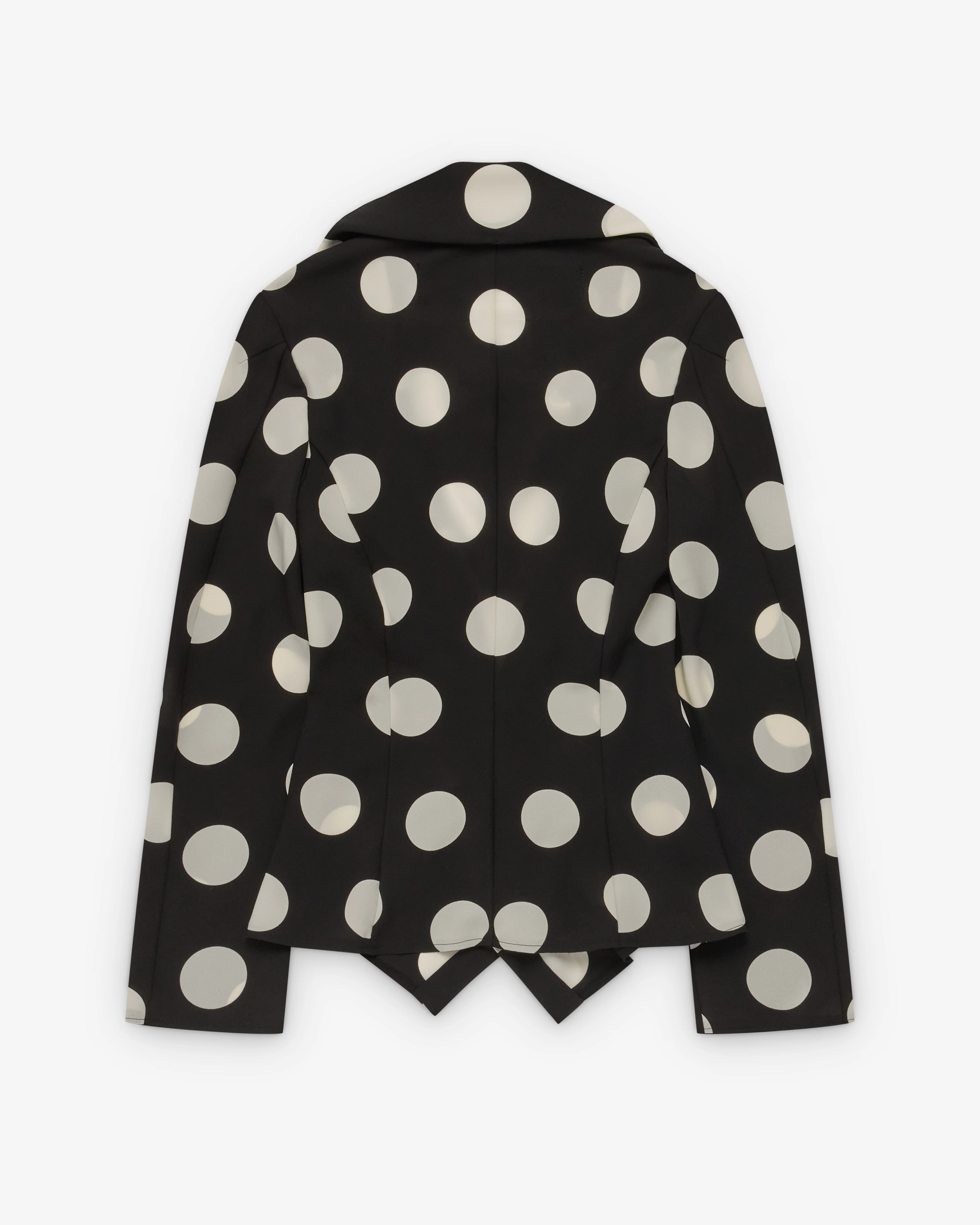 Junya Watanabe - Women's Polka Dot Georgette Blazer - (Black/White) - Image 2