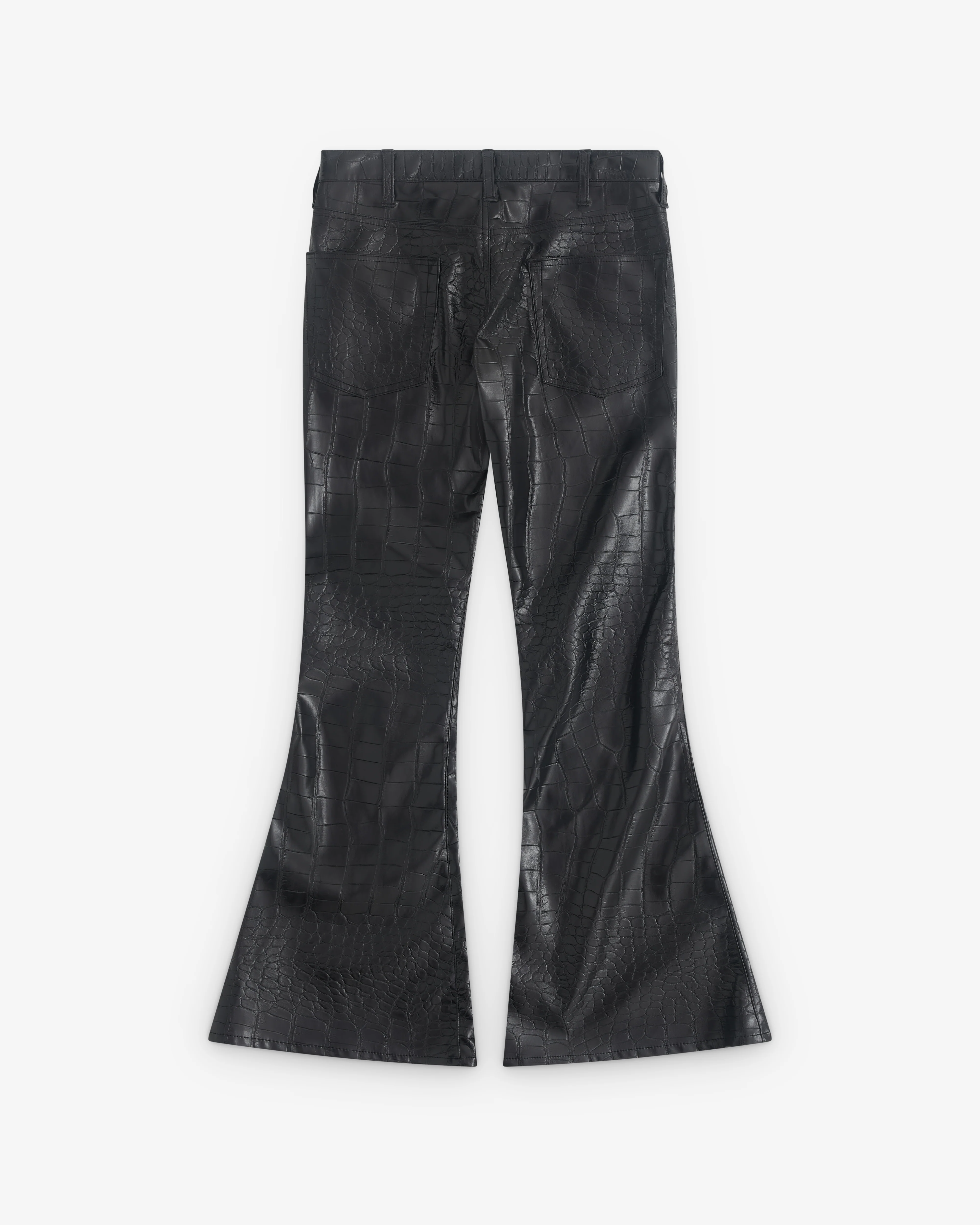 Junya Watanabe - Women’s Embossed Flared Trousers - (Black) - Image 2