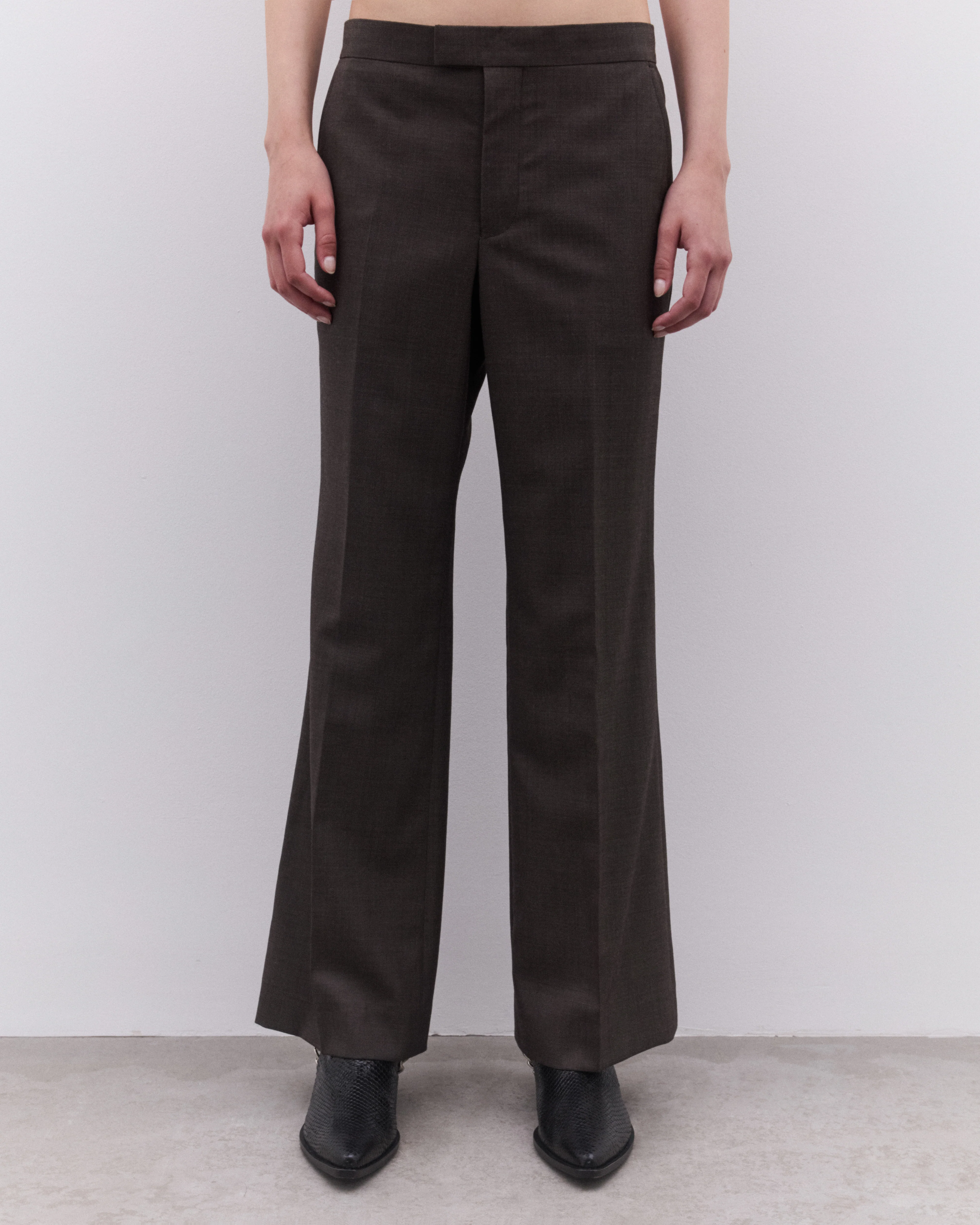 Junya Watanabe - Women’s Pleated Trousers - (Grey) - Image 3