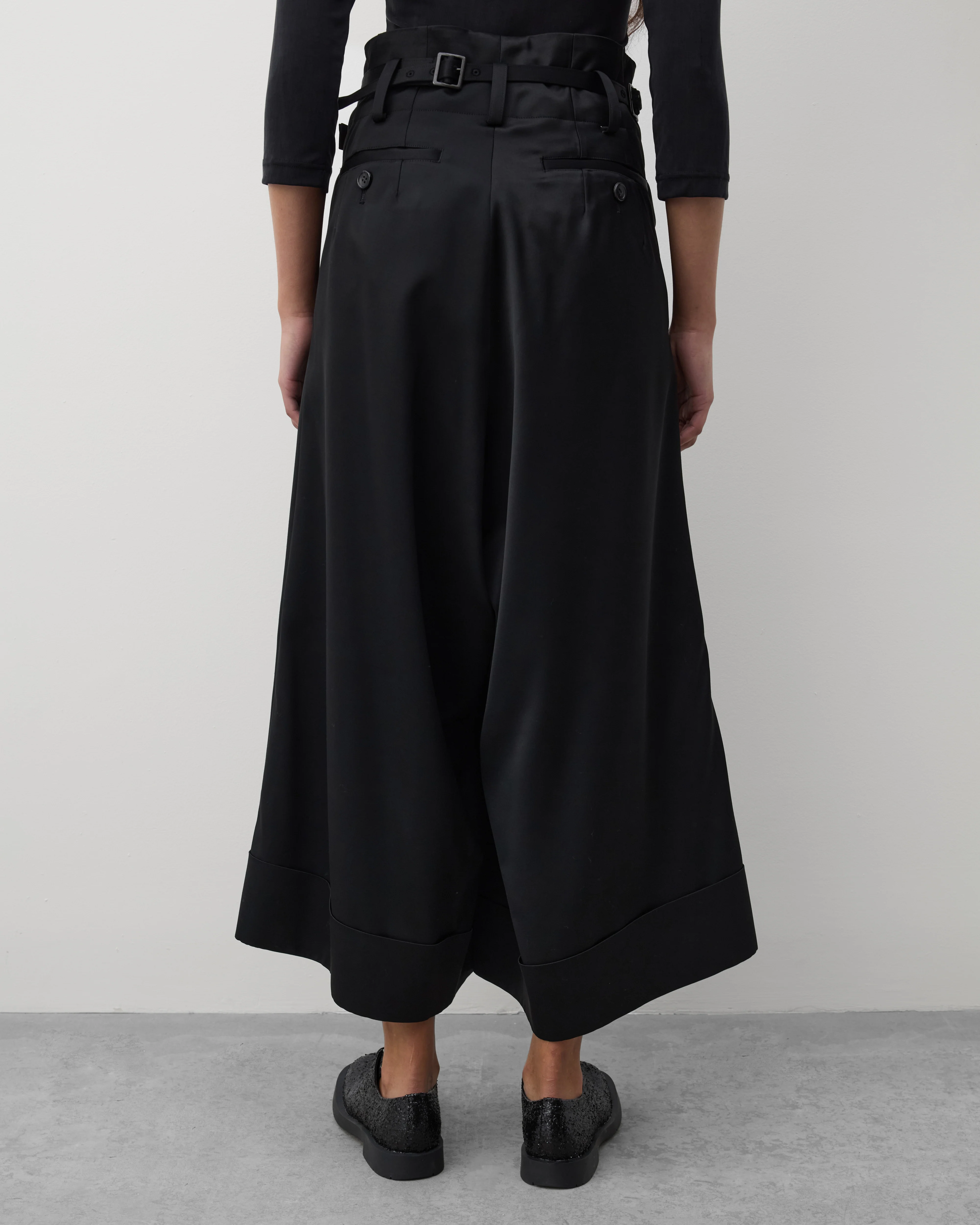 Junya Watanabe - Women's Pleated Cuffed Trousers - (Black) - Image 5