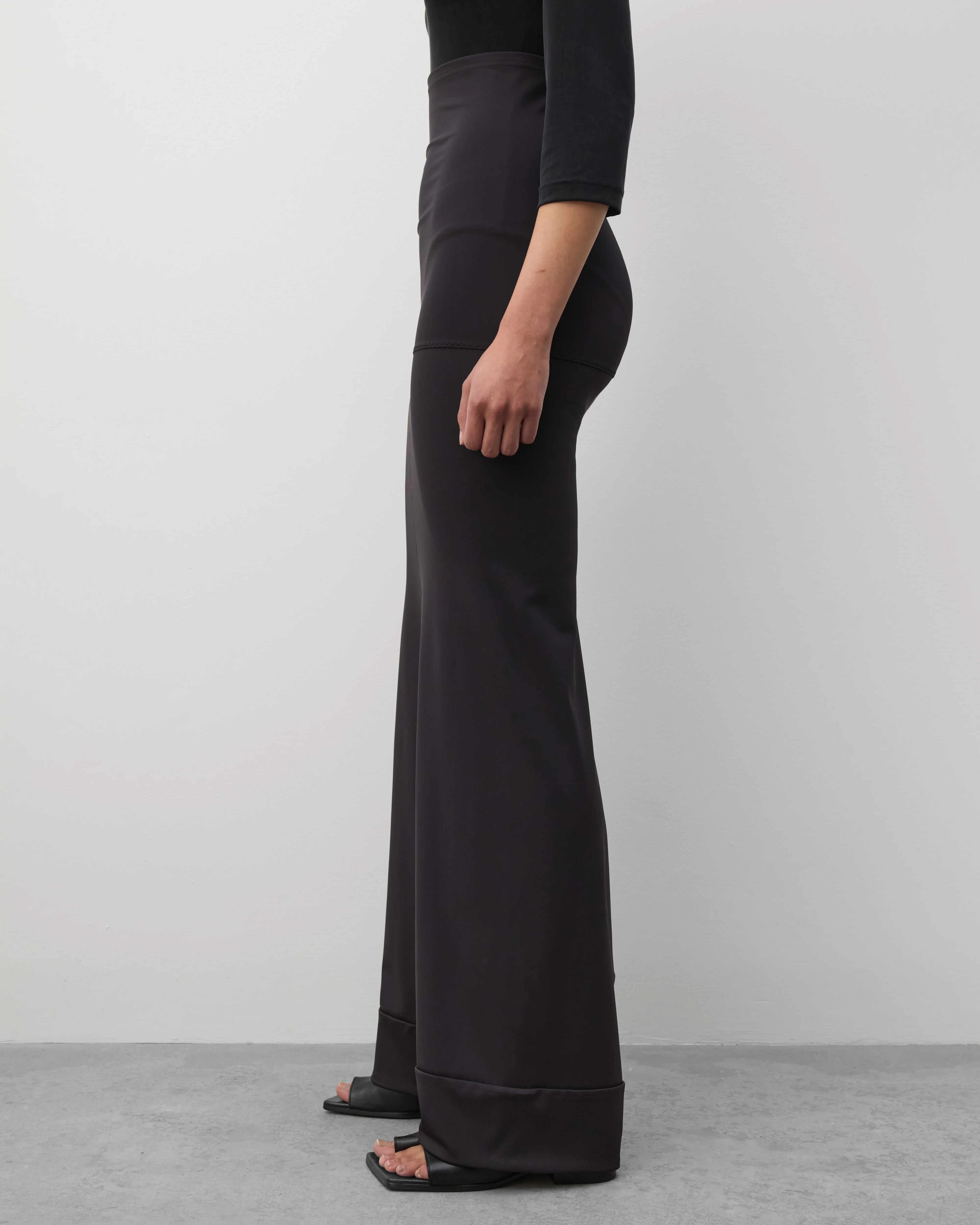 Junya Watanabe - Women's Fold Down Waist Trousers - (Black) - Image 4
