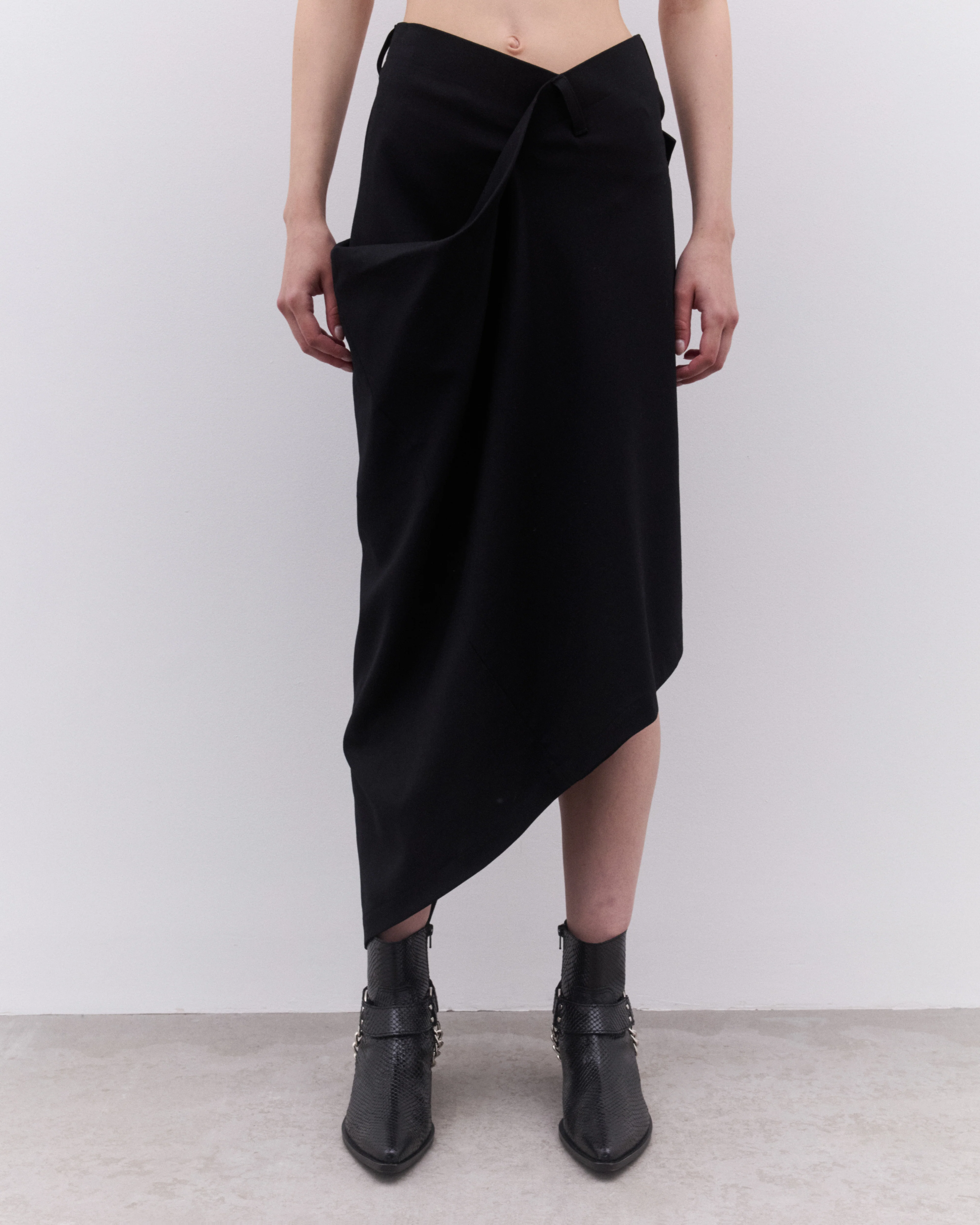 Junya Watanabe - Women’s Wrap Skirt - (Black) - Image 3