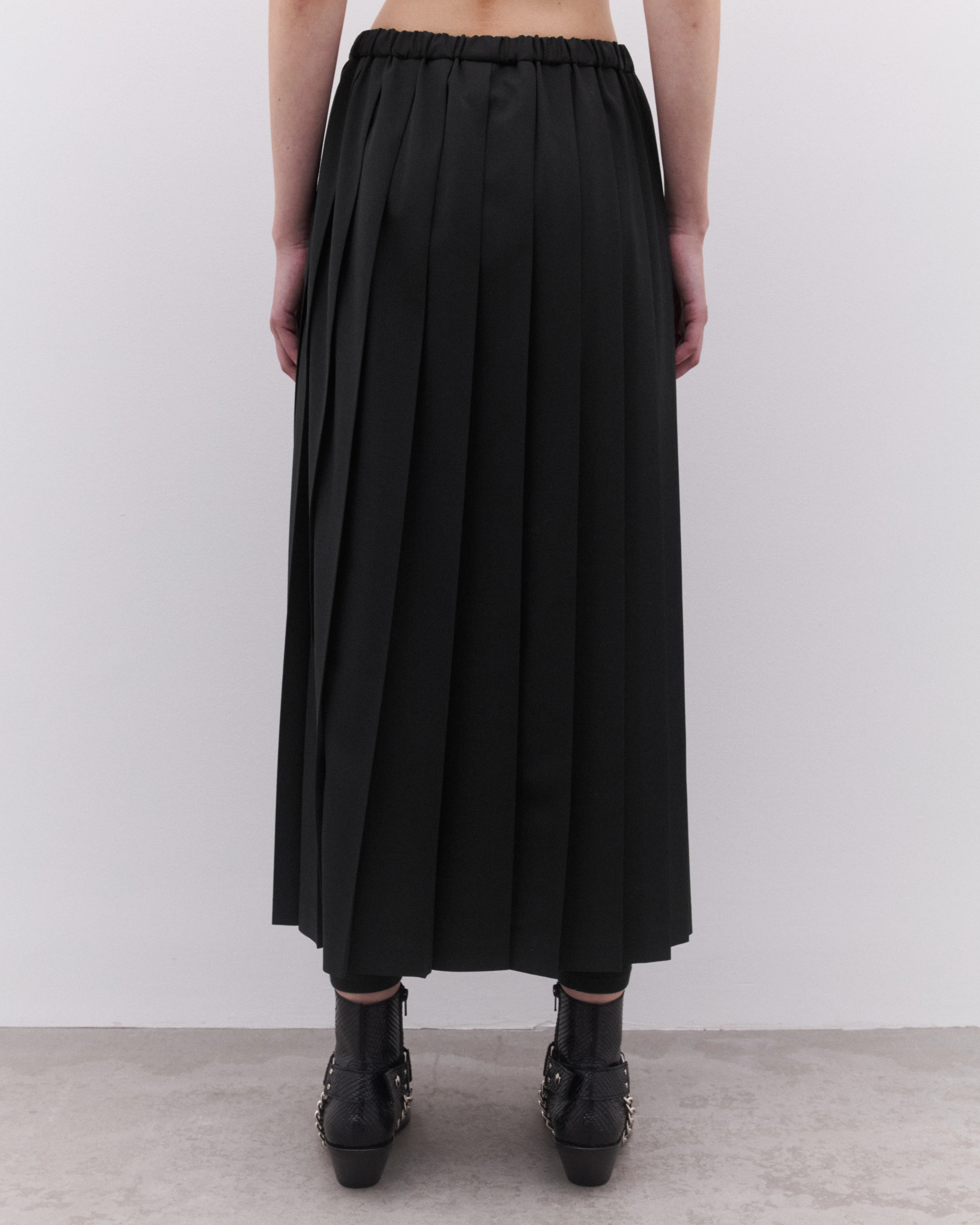 Junya Watanabe - Women’s Pleated Skirt - (Black) - Image 5