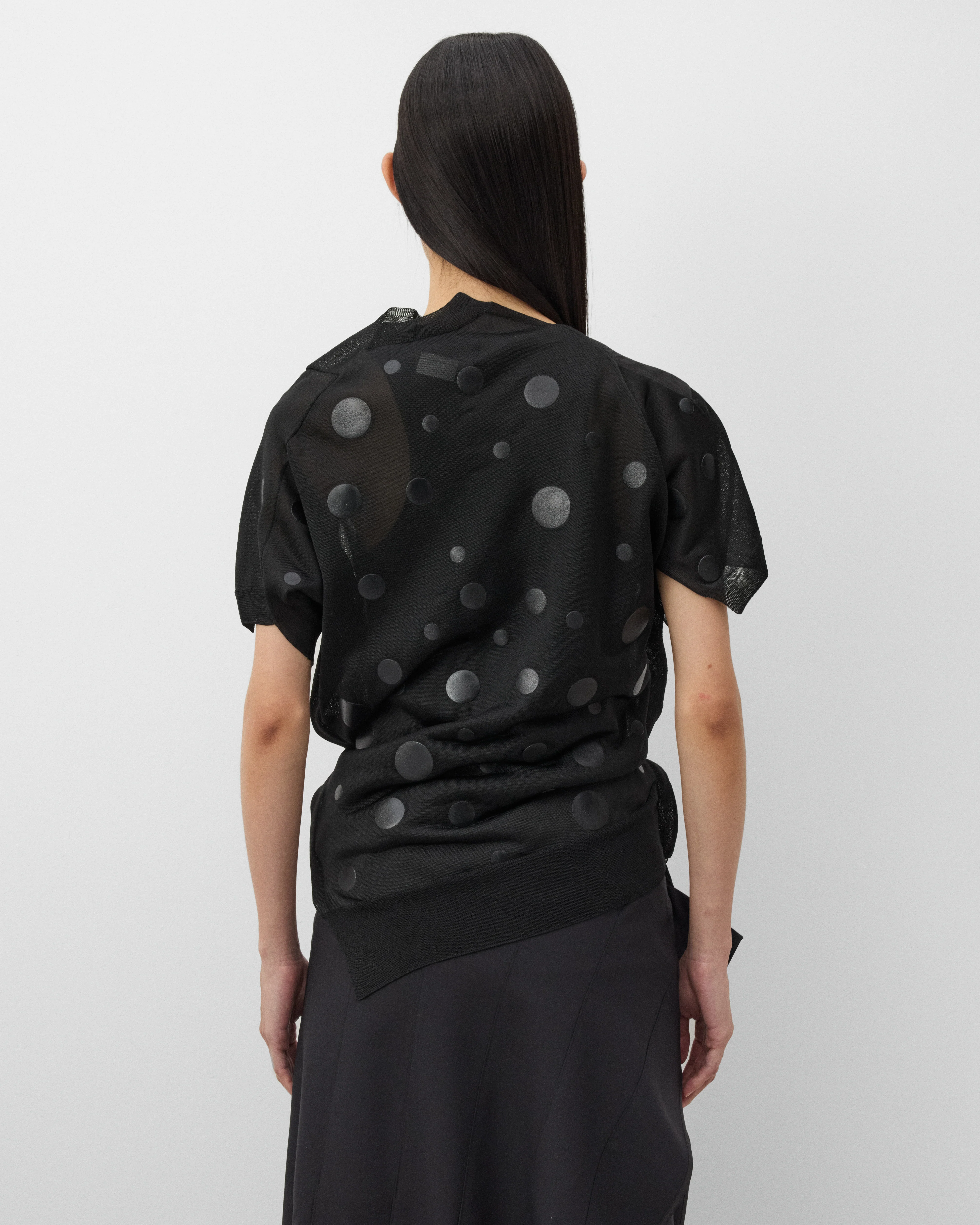 Junya Watanabe - Women's Jacquard Dot Sweater - (Black) - Image 5