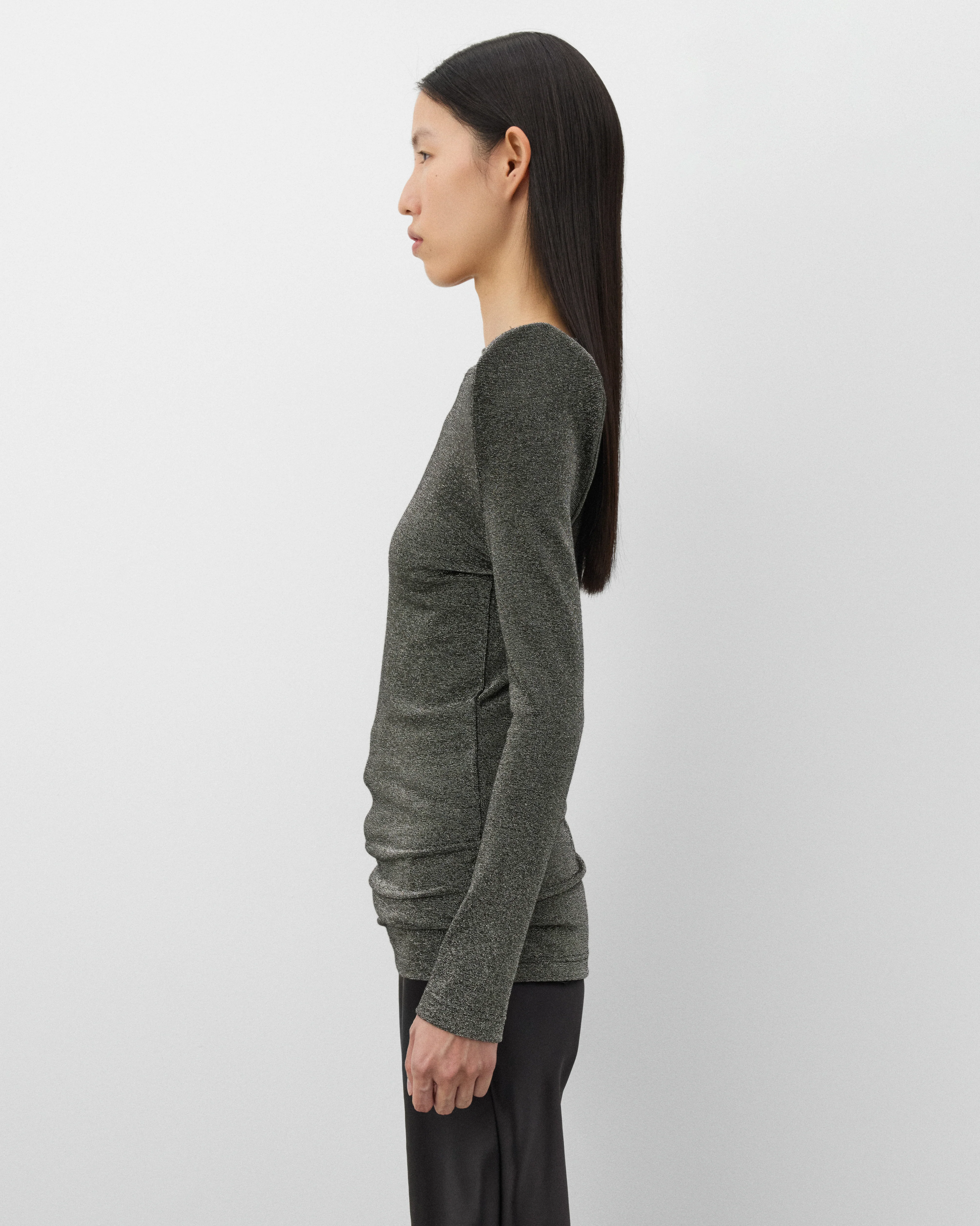 Junya Watanabe - Women's Ladies' T-Shirt - (Black/Silver) - Image 4