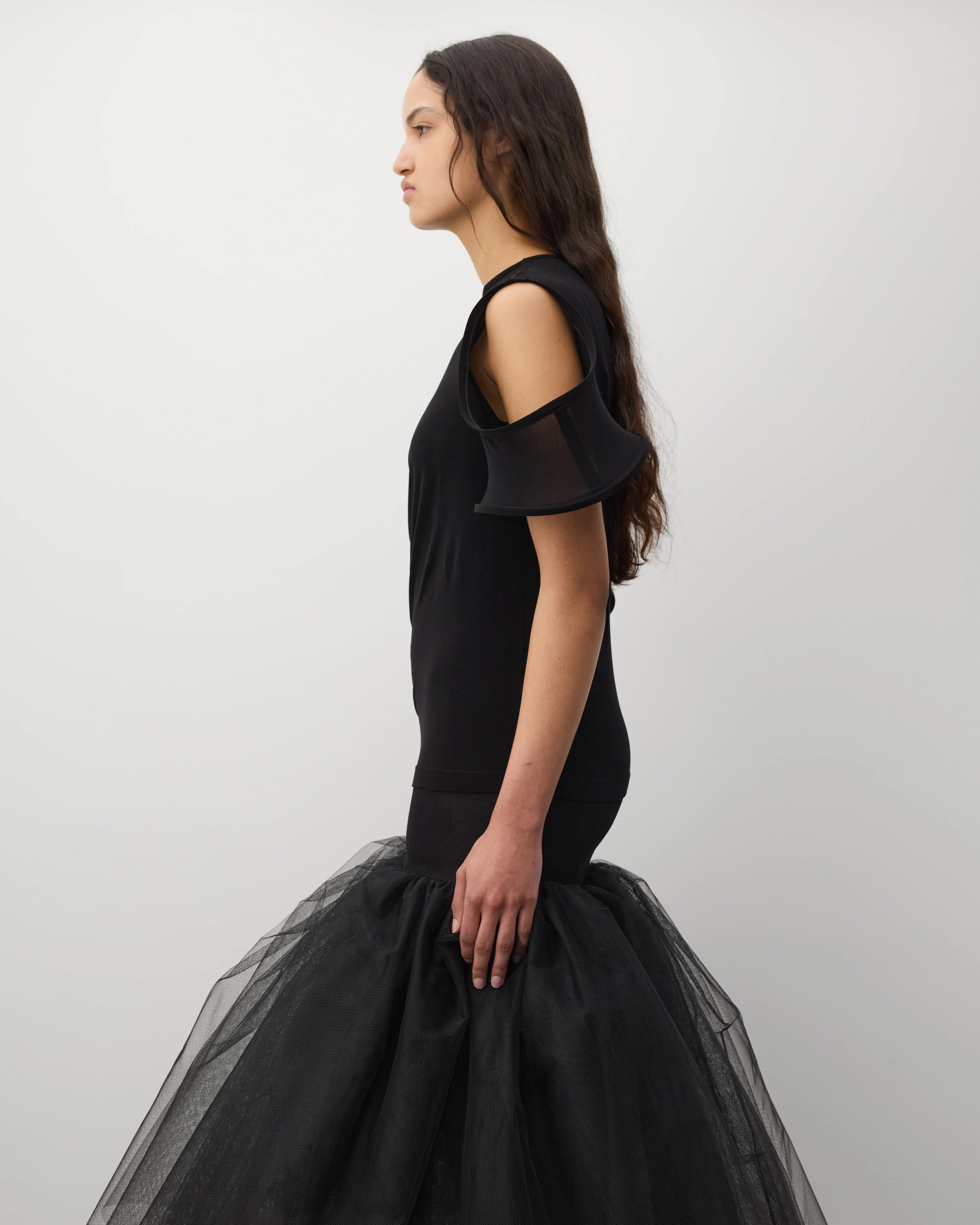 Junya Watanabe - Women's Cut Out Top - (Black) - Image 4