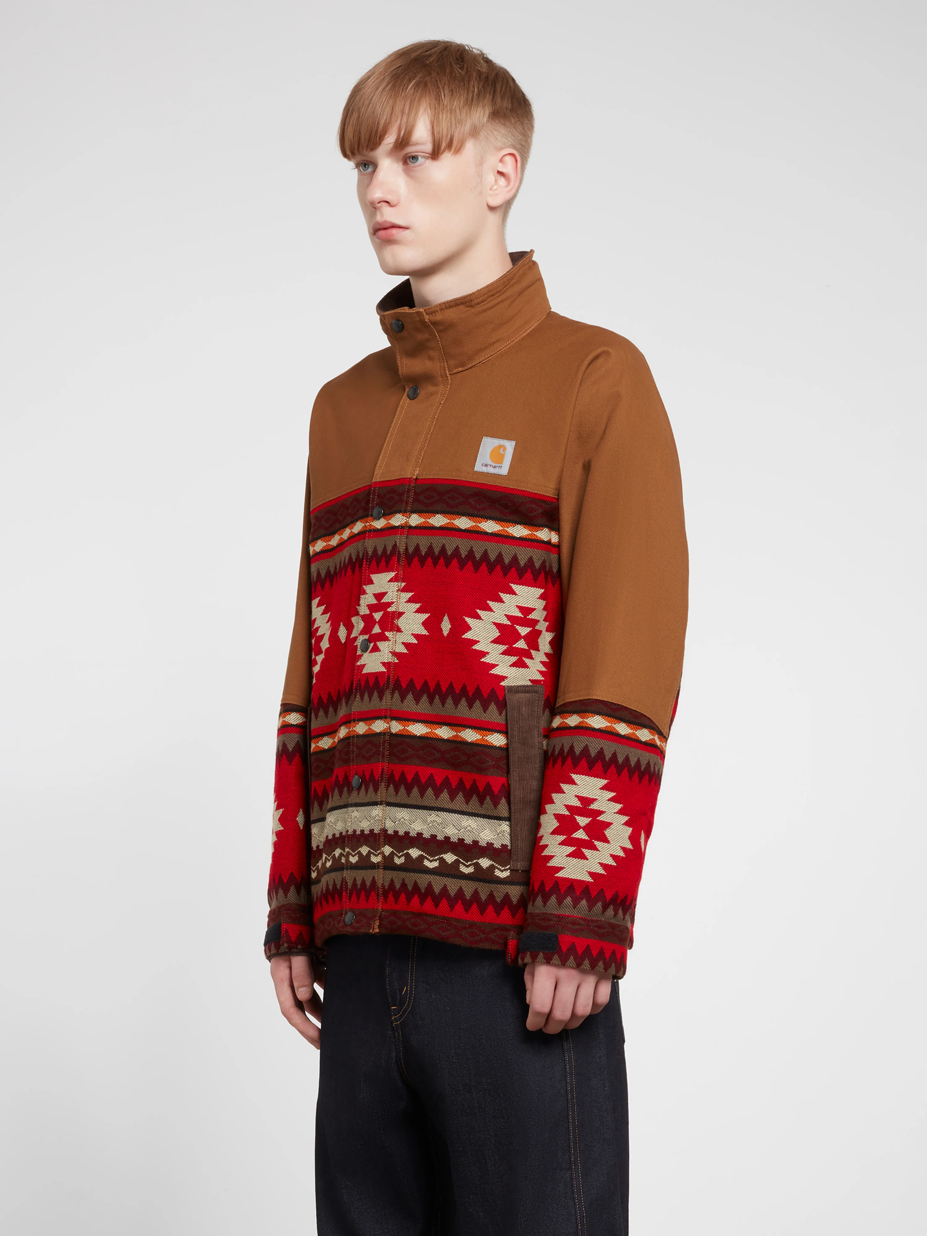 Junya Watanabe MAN - Carhartt Moqui Jacket - (Brown/Red) - Image 3