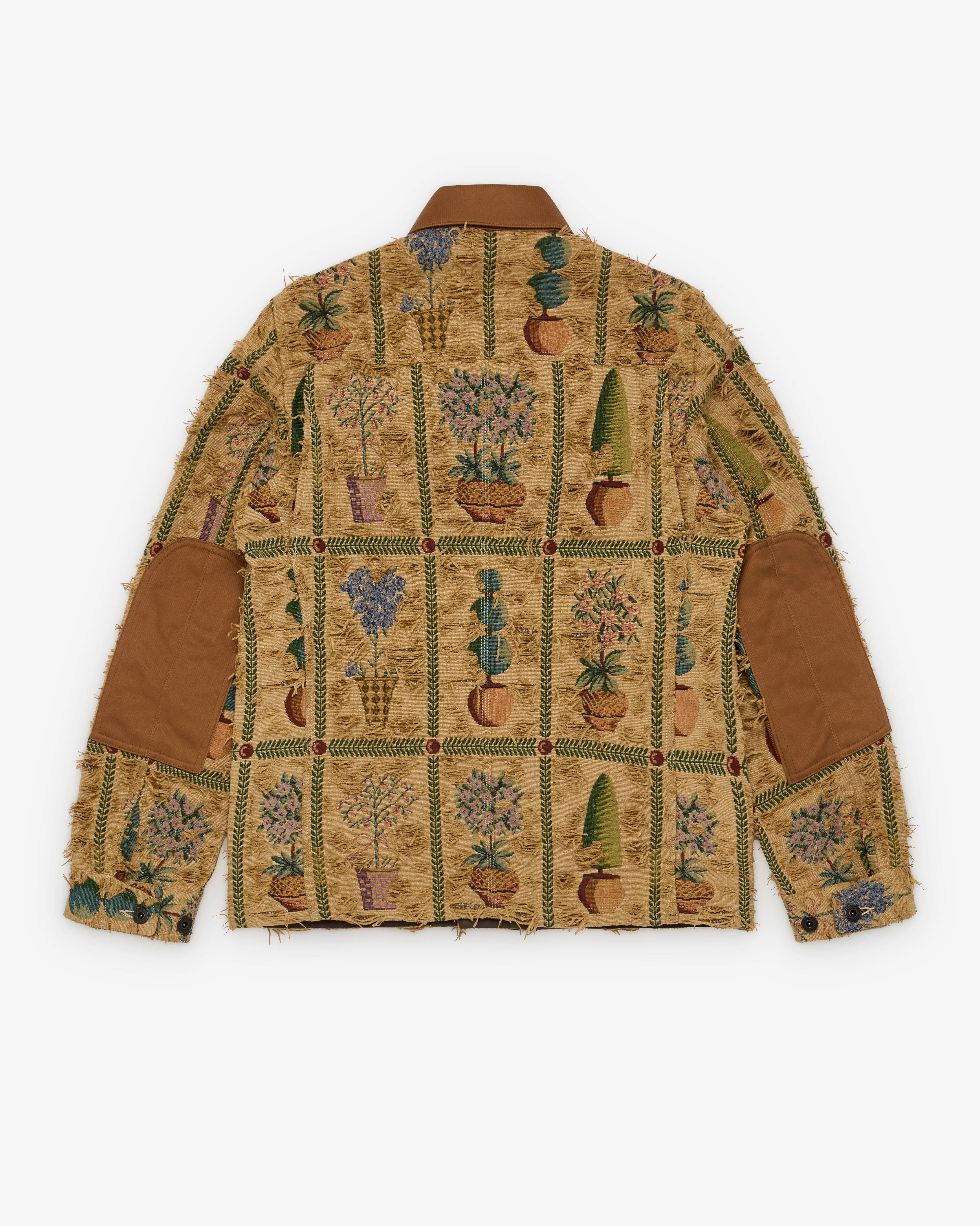 Junya Watanabe Man - Men's Plant Pot Tapestry Jacket - (Brown) - Image 2