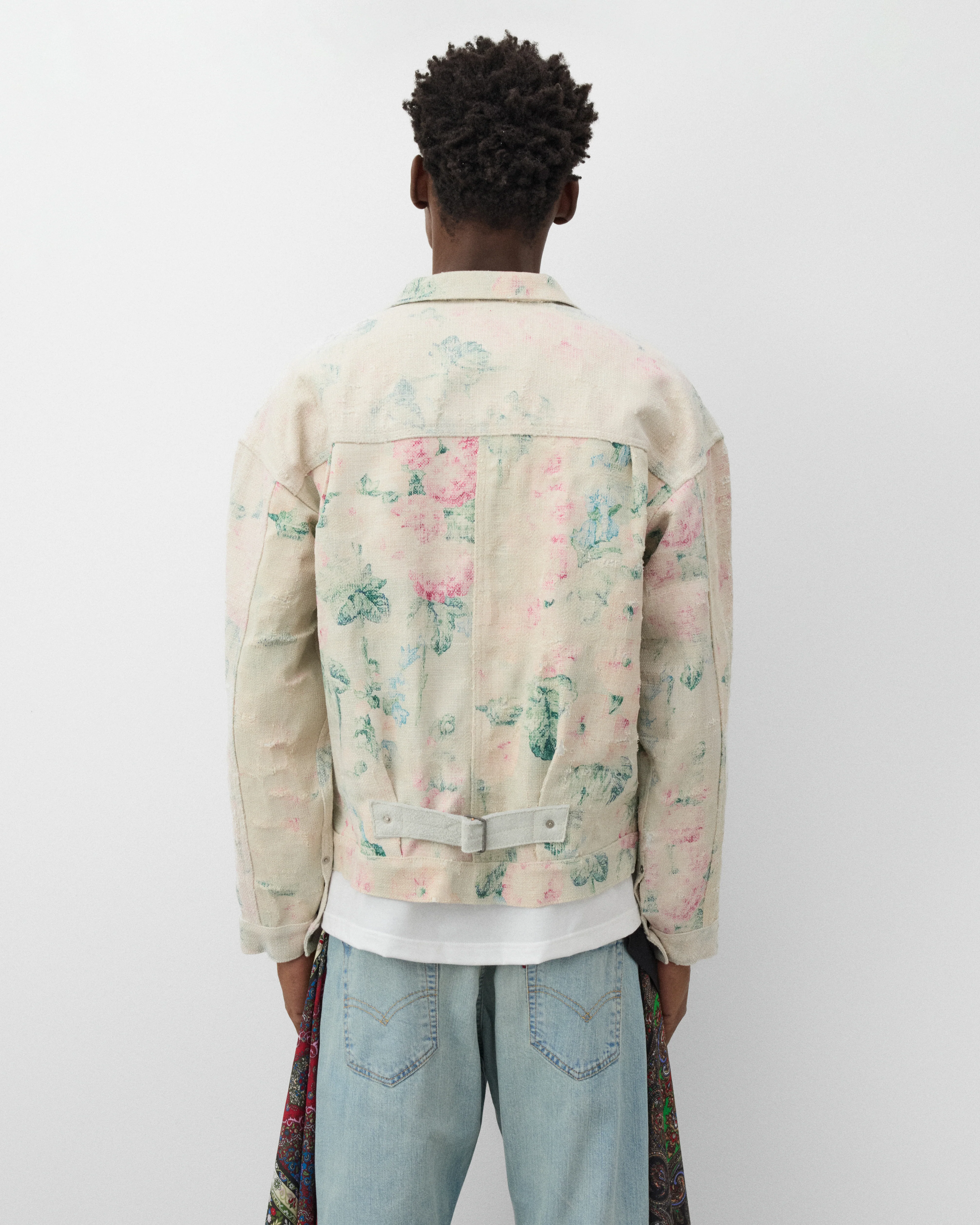 Junya Watanabe Man - Men's Levi's Roses Type 1 Jacket - (Off White) - Image 5