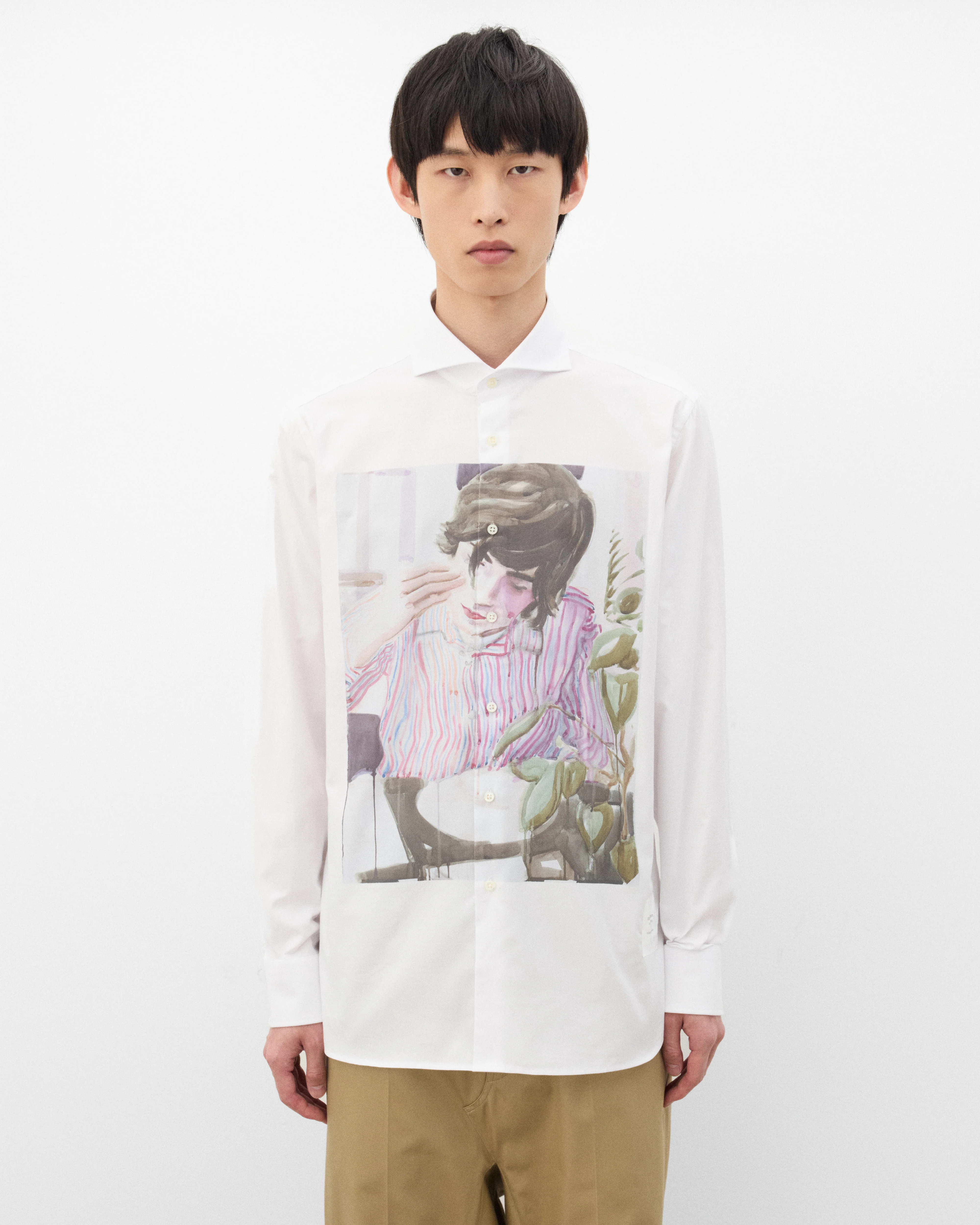 Junya Watanabe MAN - Men's Guy Rover Peyton Shirt - (White) - Image 3