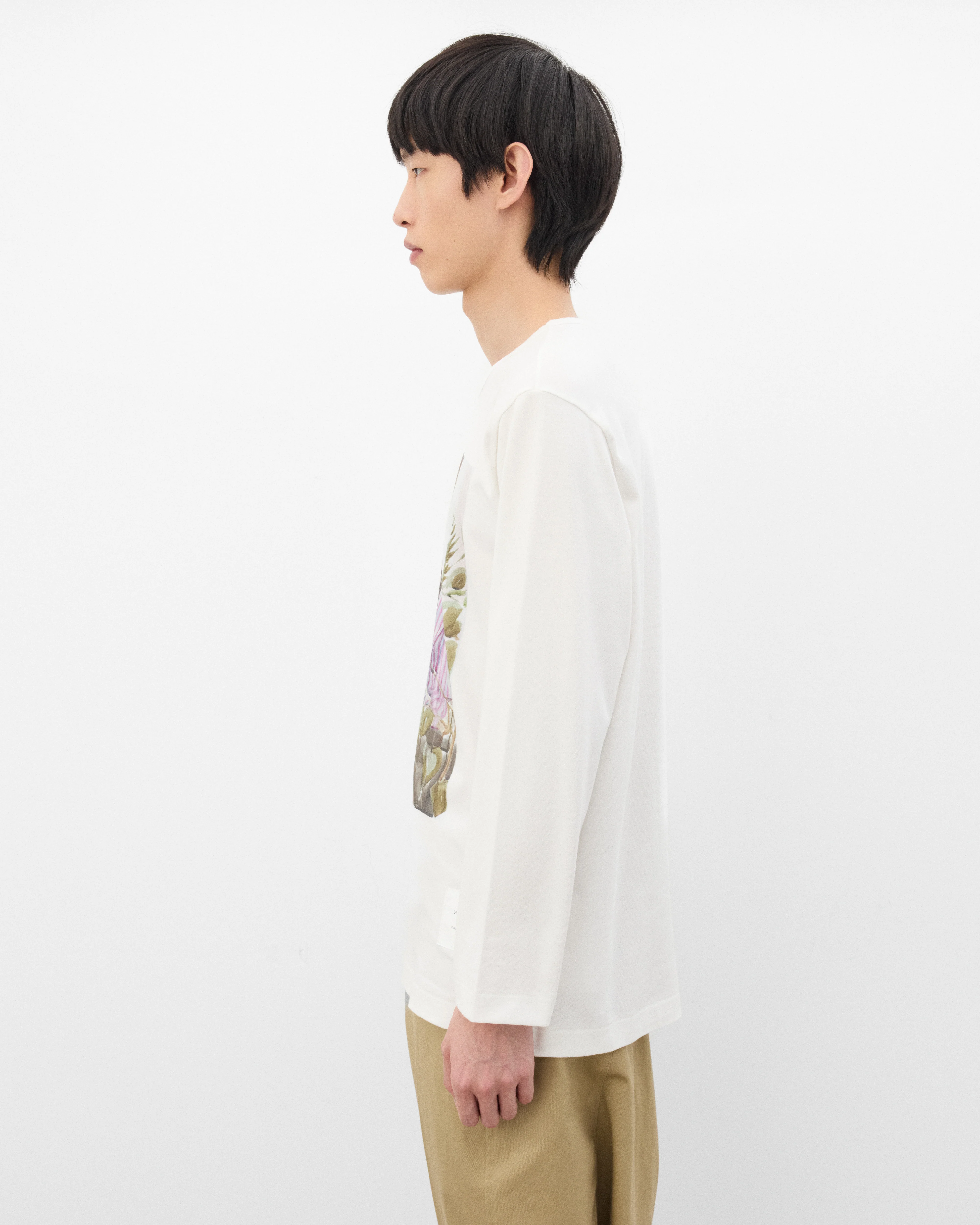 Junya Watanabe Man - Men's Merz B. Schwanen Edvard Munch T-Shirt - (Off White) - Image 4