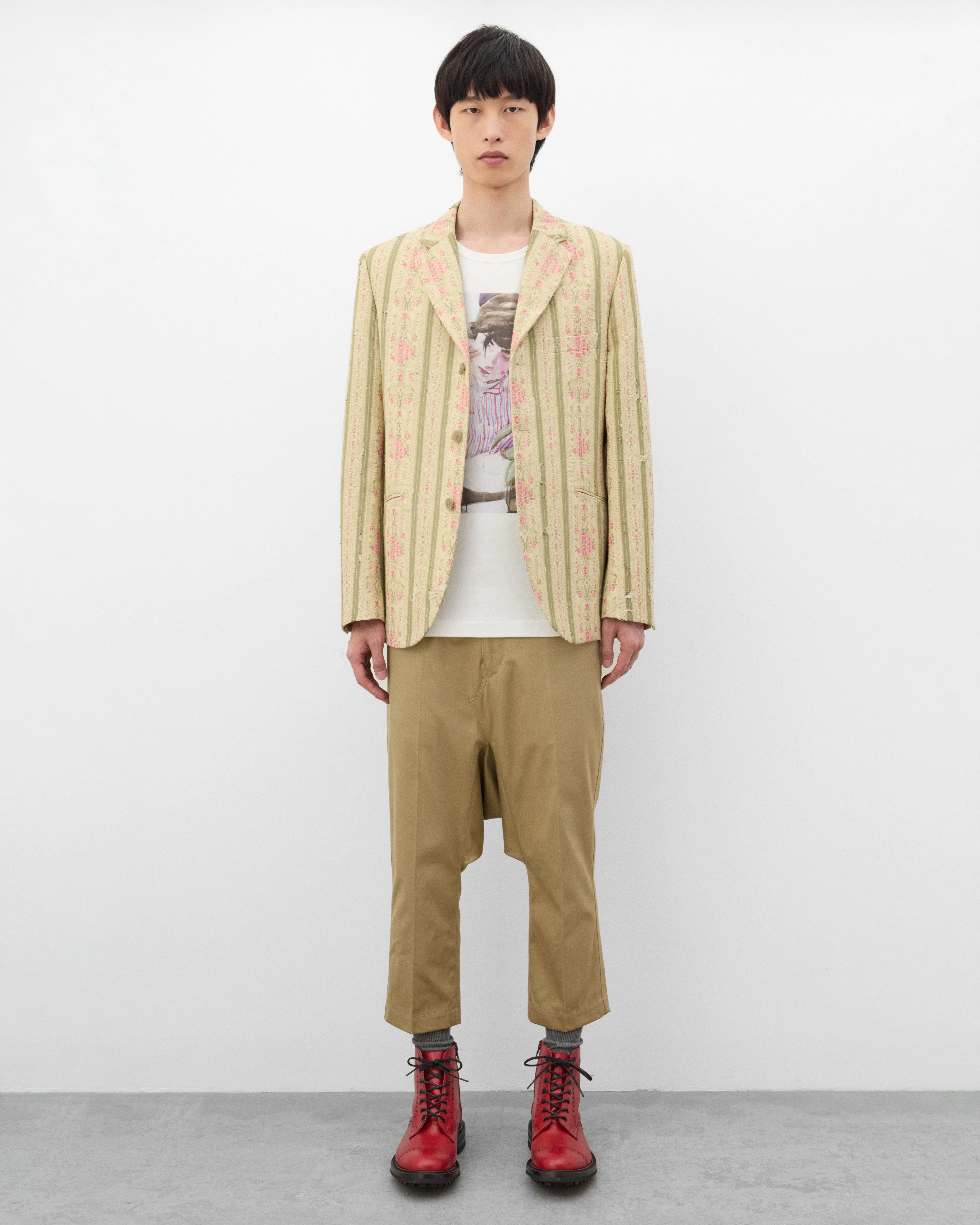 Junya Watanabe Man - Men's Merz B. Schwanen Edvard Munch T-Shirt - (Off White) - Image 6