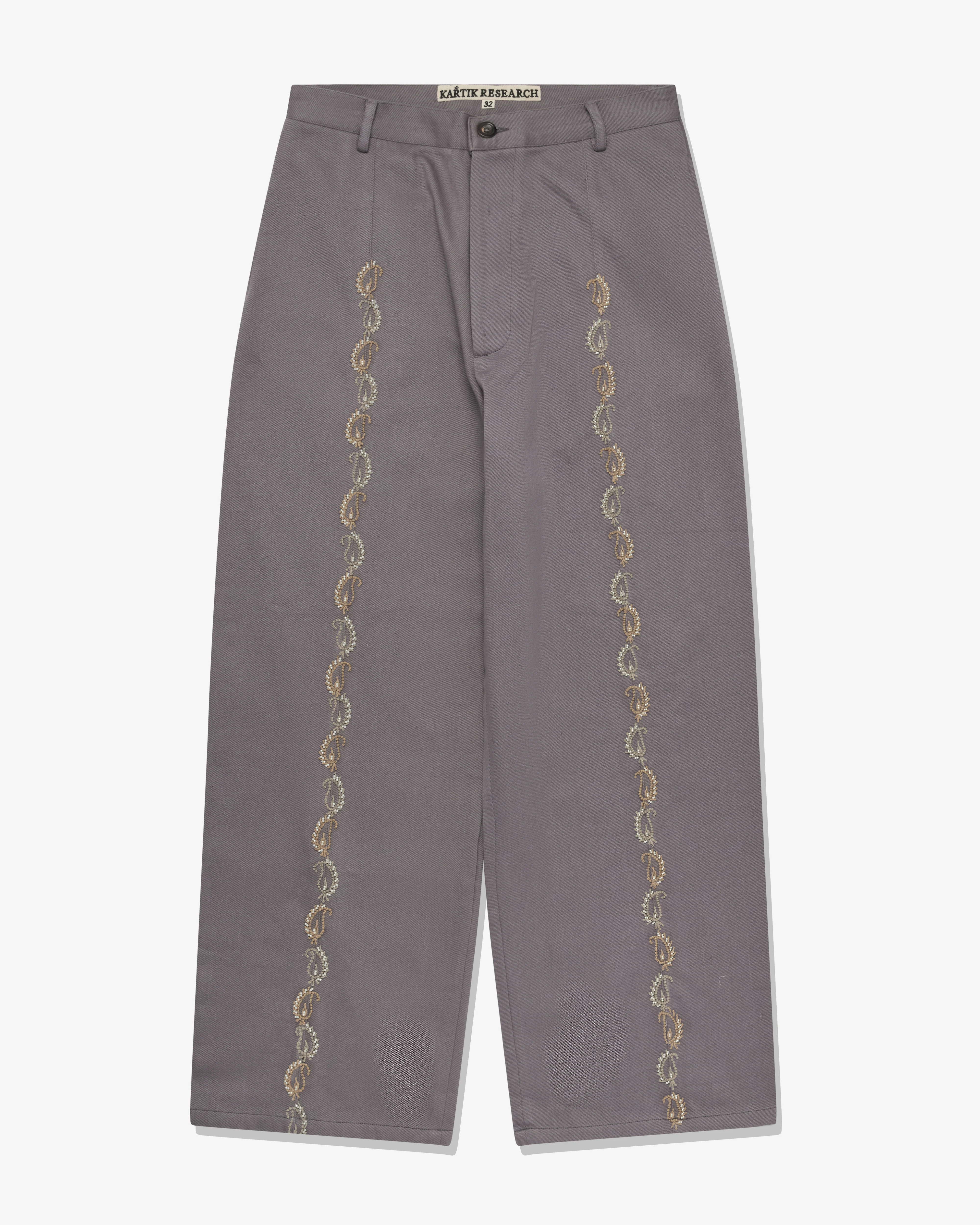 Kartik Research - Men's Sultan Pant - (Violet/Yellow)