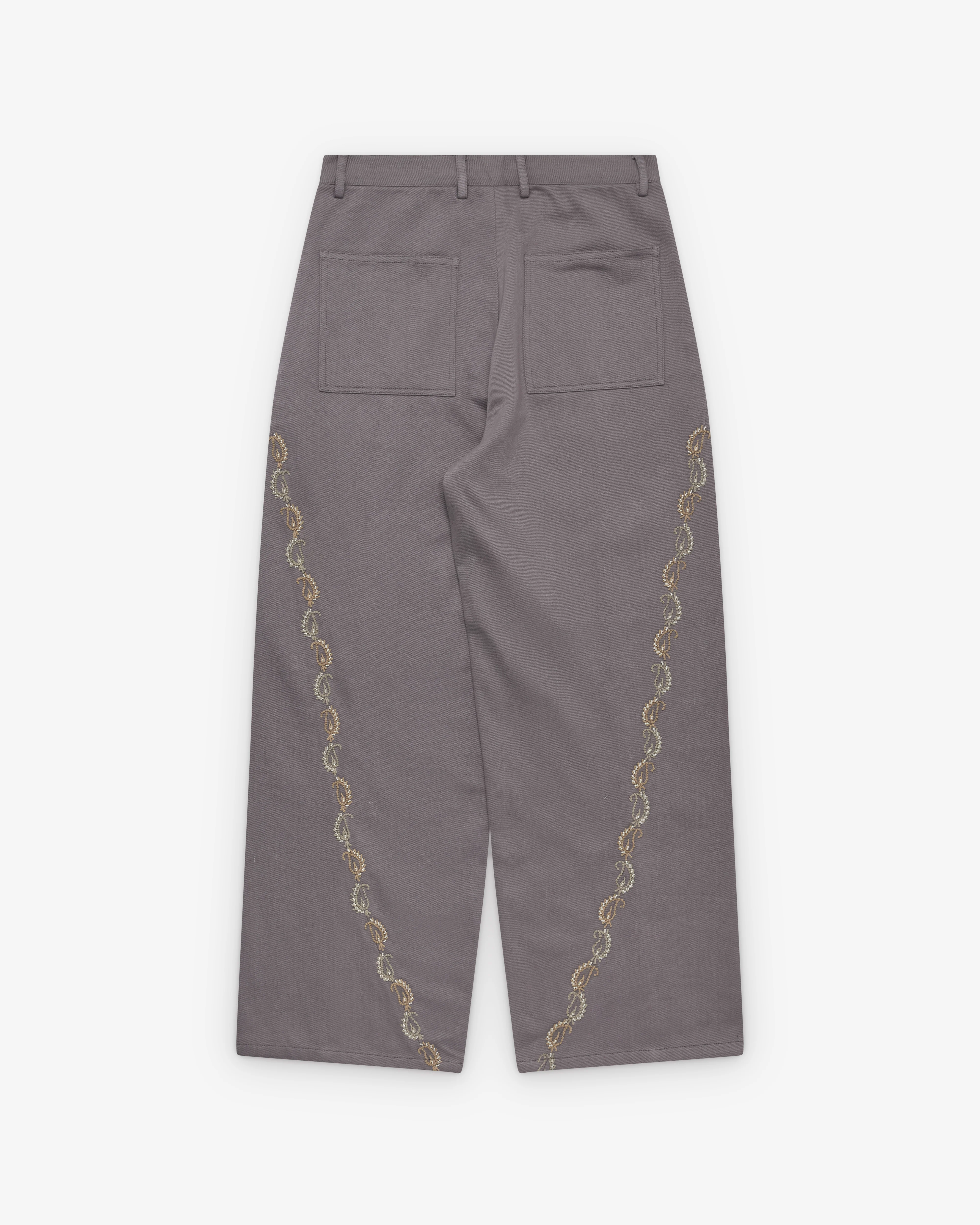 Kartik Research - Men's Sultan Pant - (Violet/Yellow) - Image 2