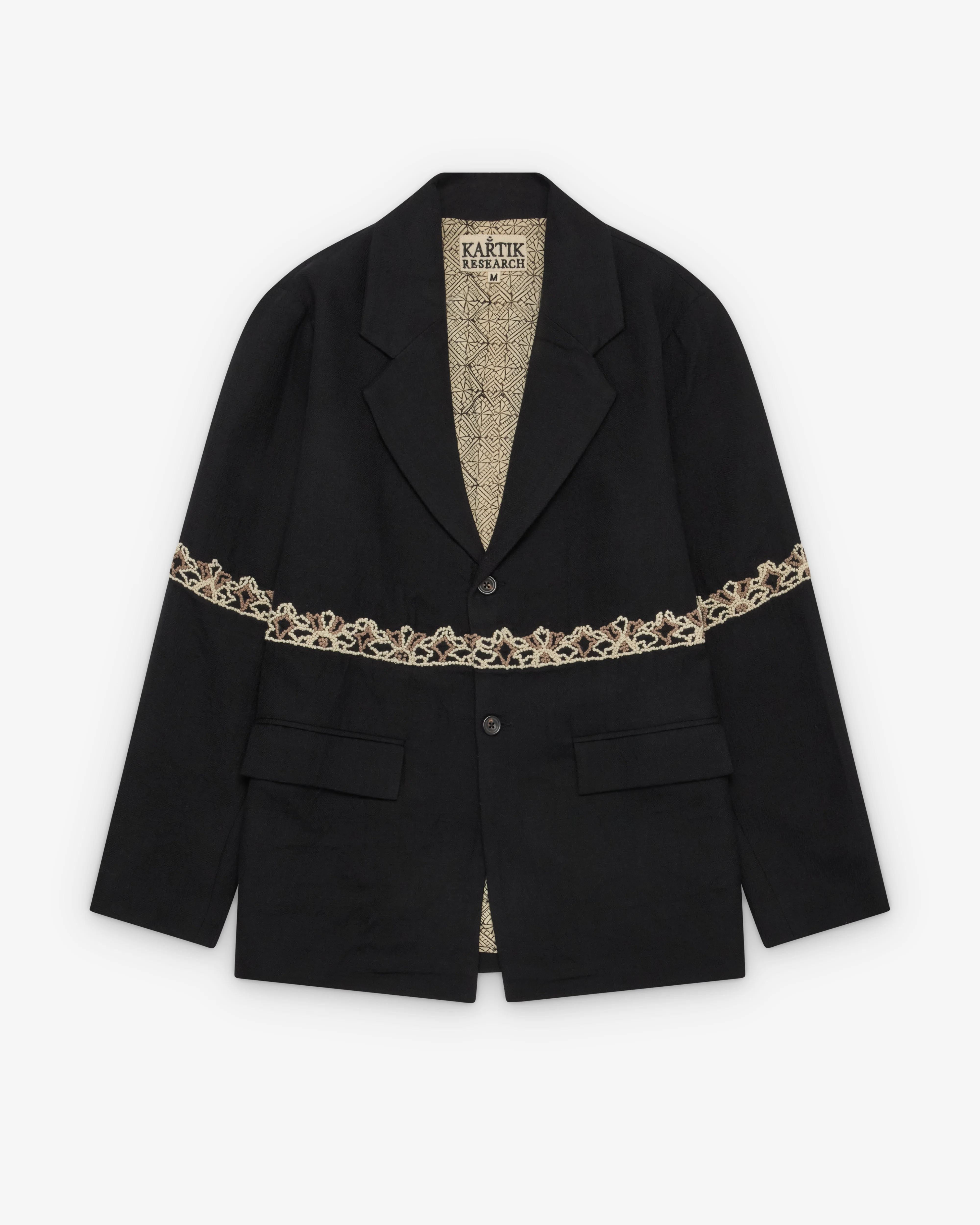 Kartik Research - Men's Two Button Blazer - (Black)