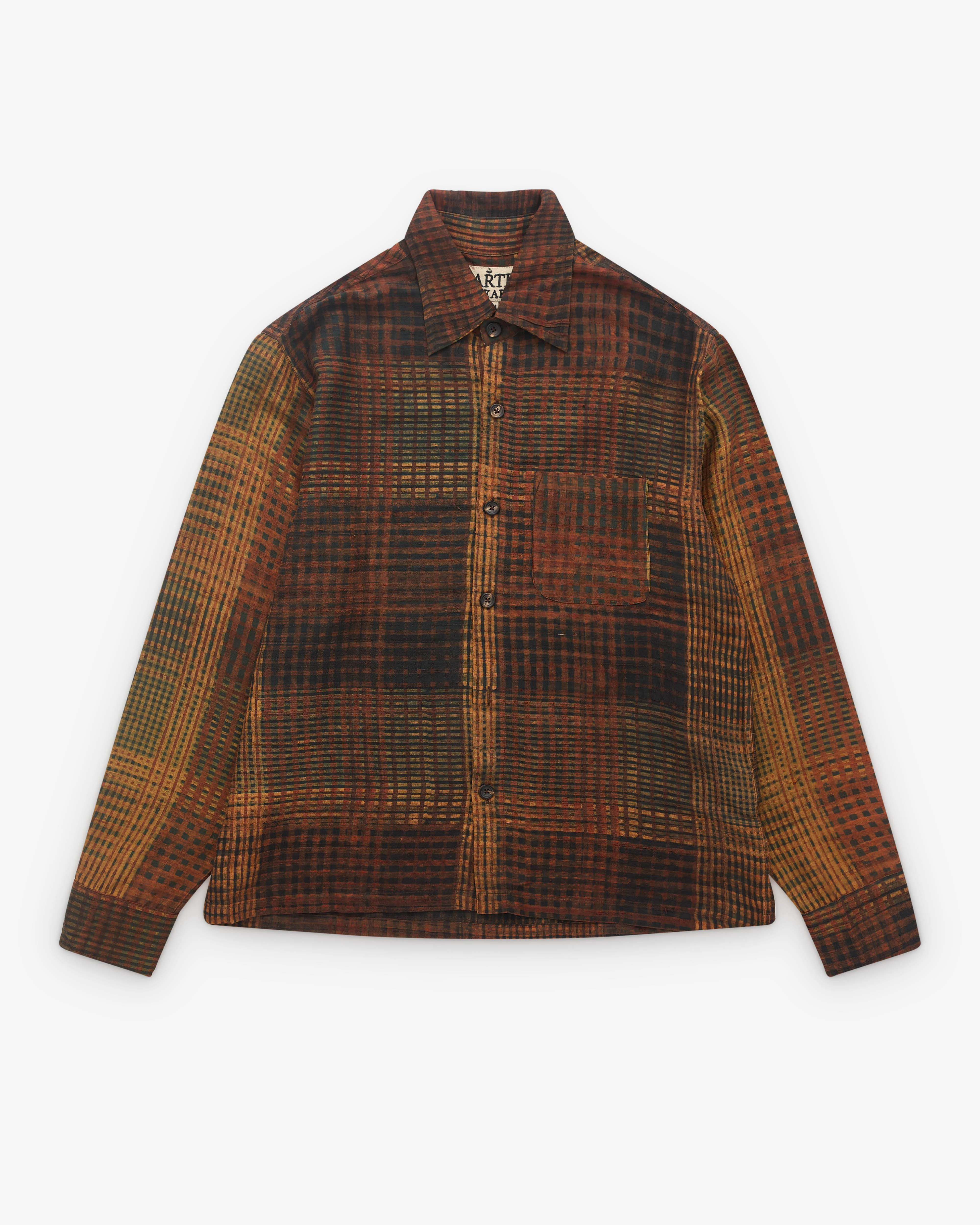 Kartik Research - Men’s Box Shirt - (Orange/Black)