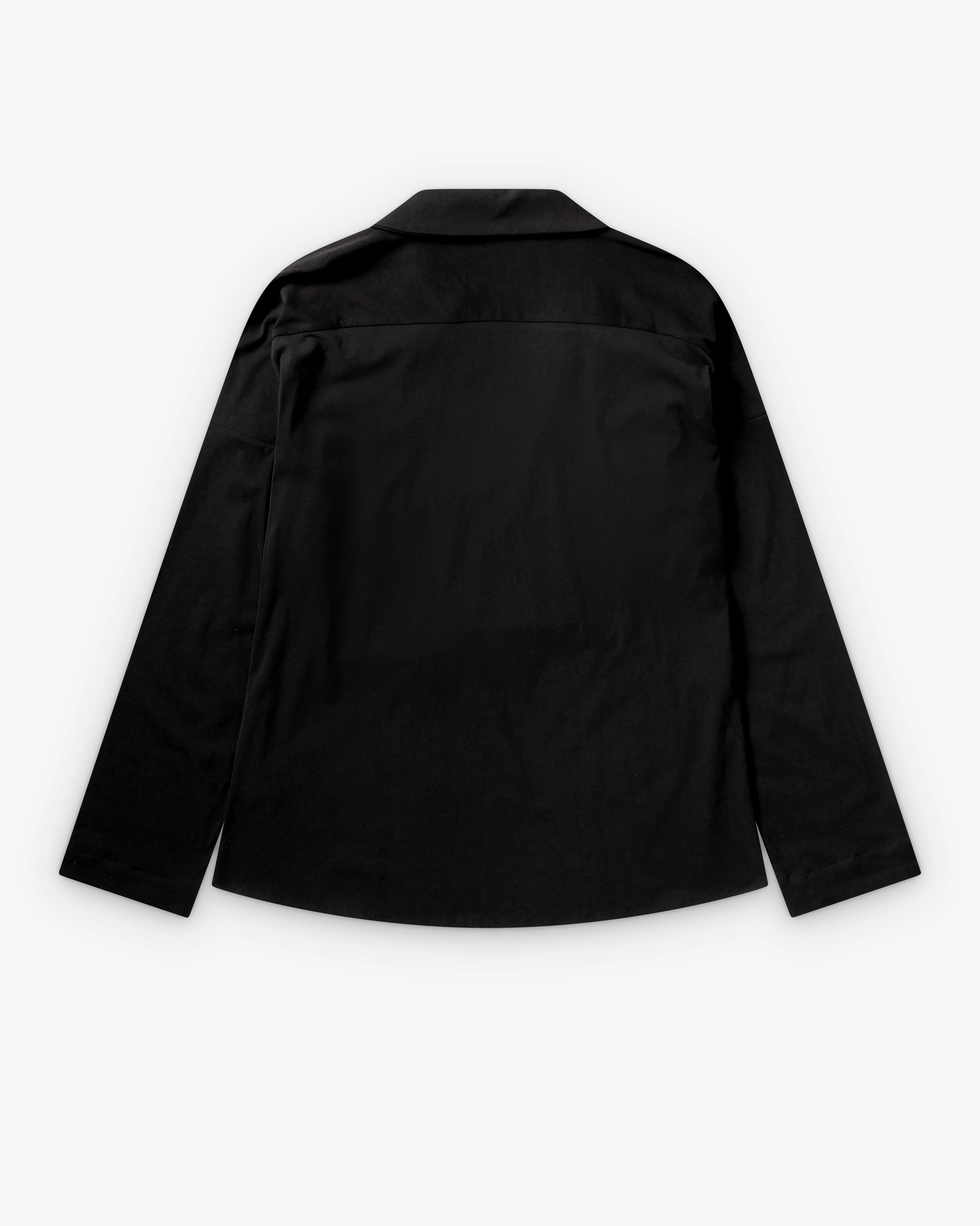 Kiko Kostadinov - Men's Iskar Draped Shirt - (True Black) - Image 2