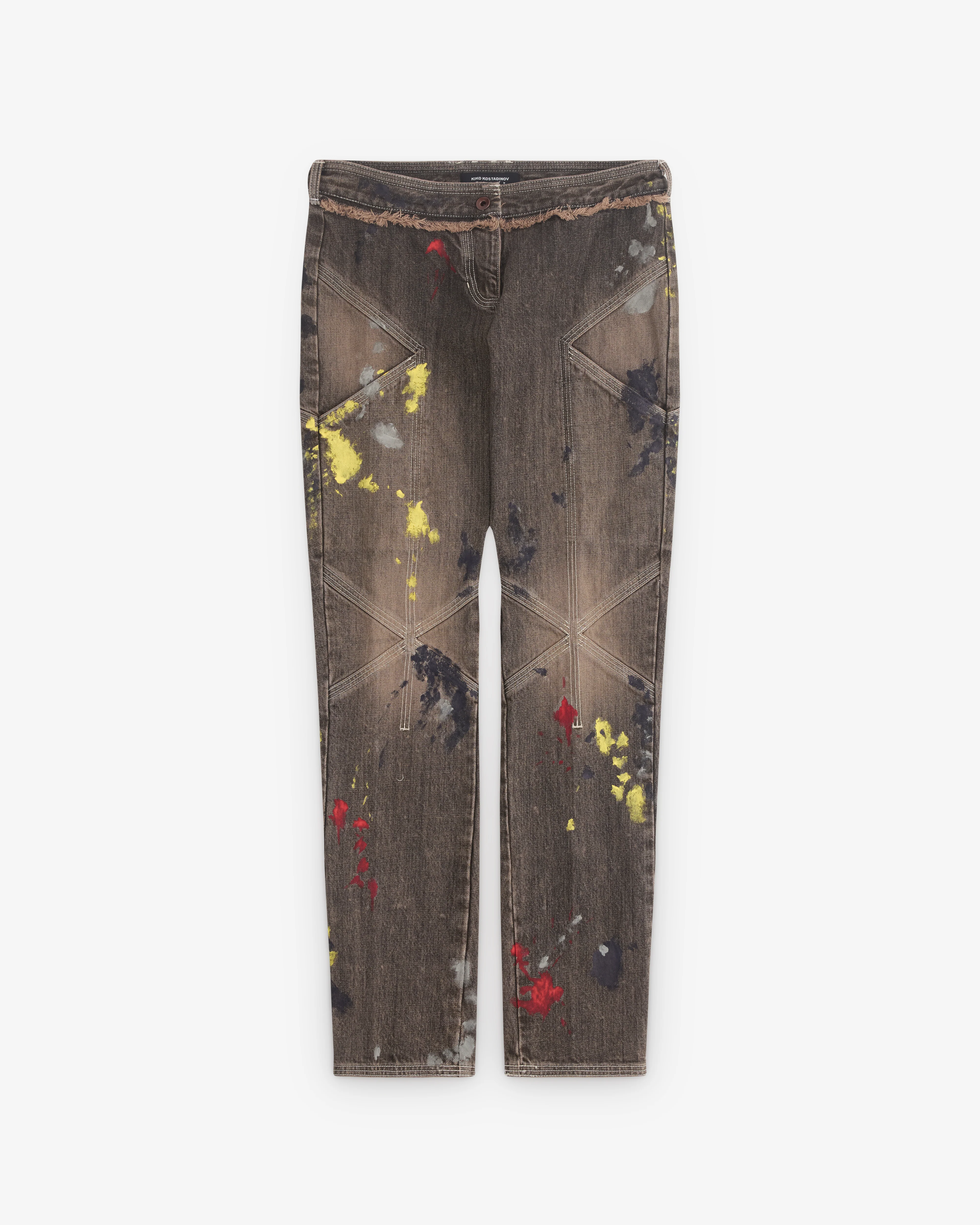 Kiko Kostadinov - Women's Painted Slim Jeans - (Washed Black)