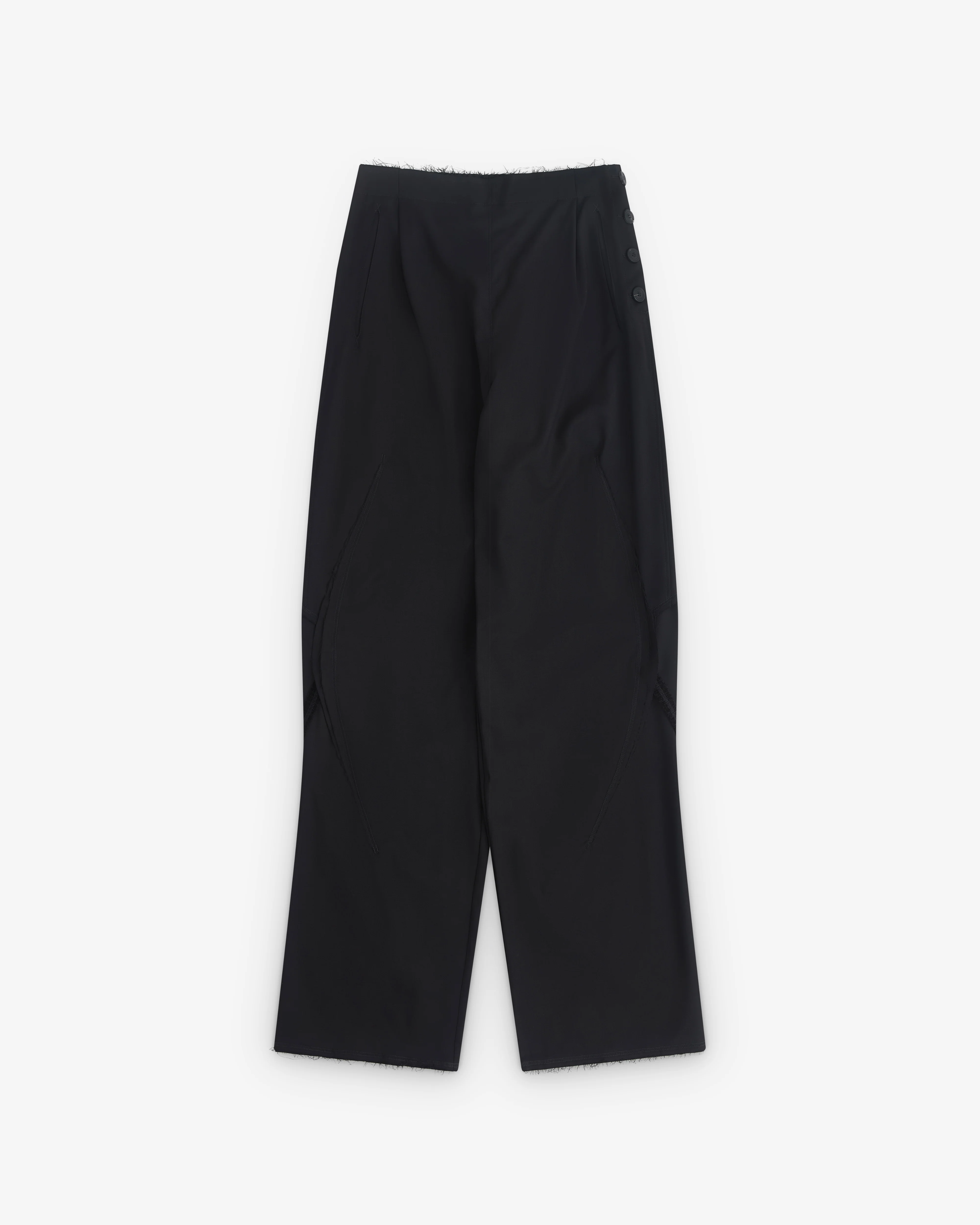 Kiko Kostadinov - Men’s Vig K-Dart Trouser - (Crow Black)