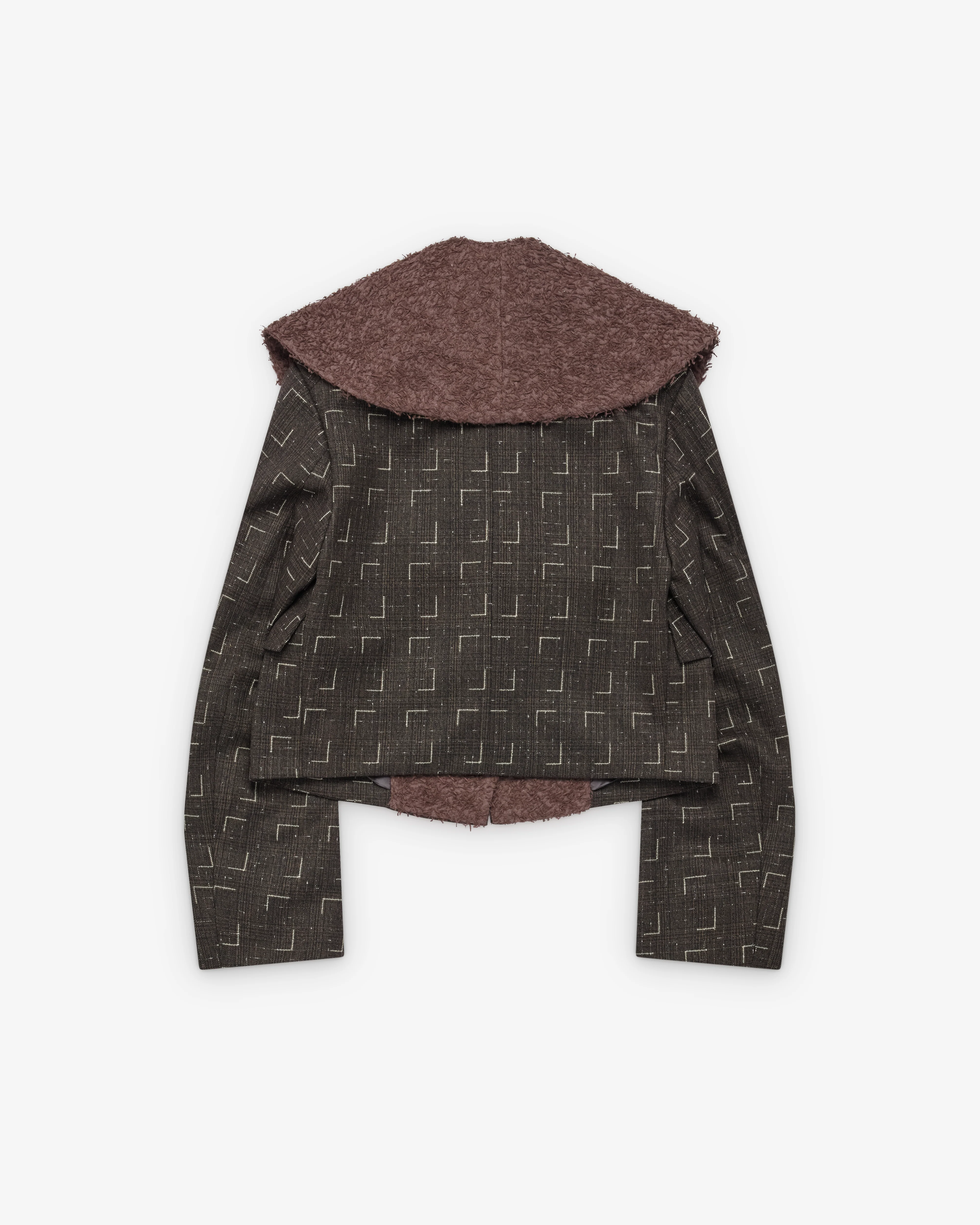 Kiko Kostadinov - Women's Mimi Jacket - (Off Black/Check) - Image 2