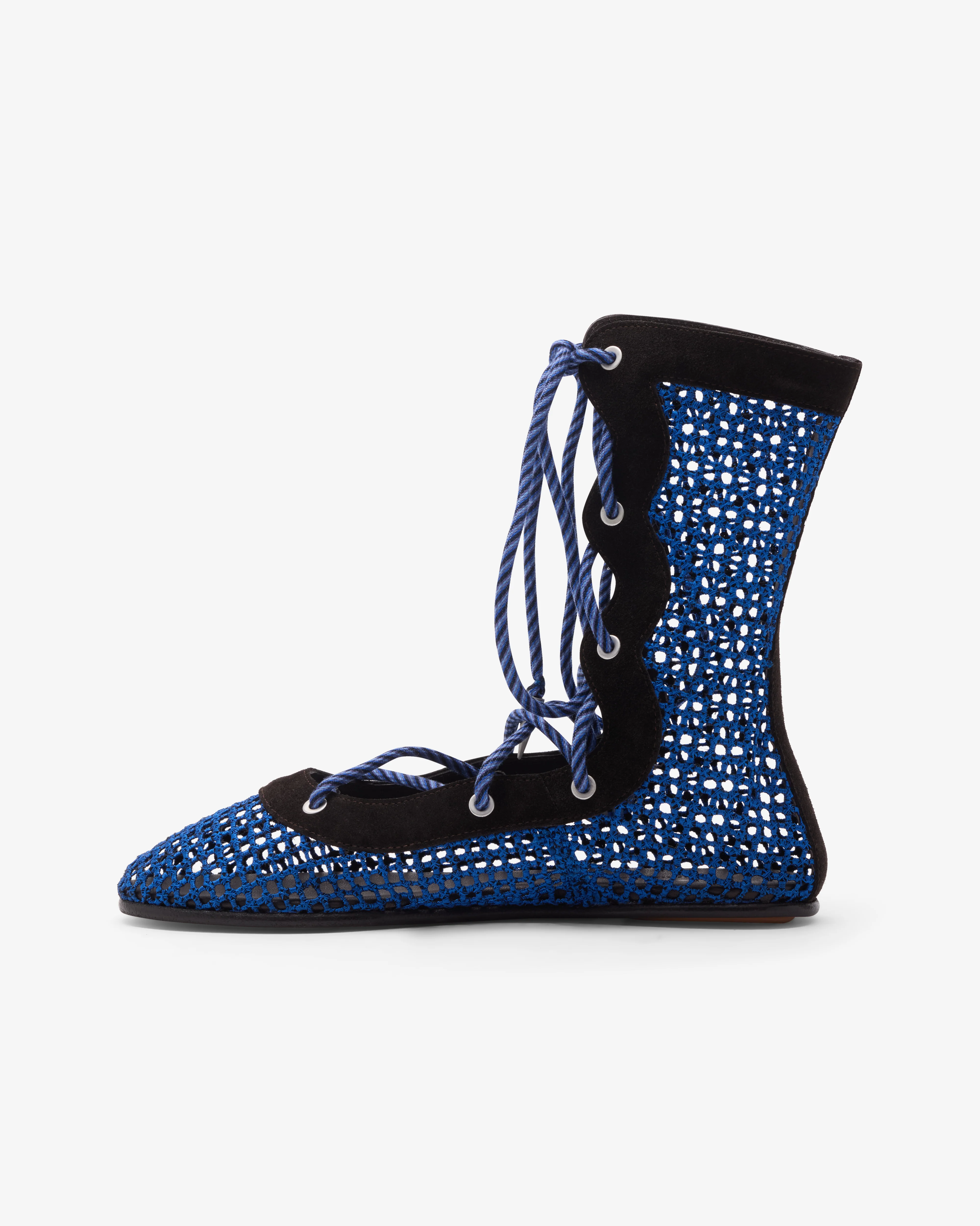 Kiko Kostadinov - Women's Reticella Lace Up Boot - (Sapphire) - Image 2