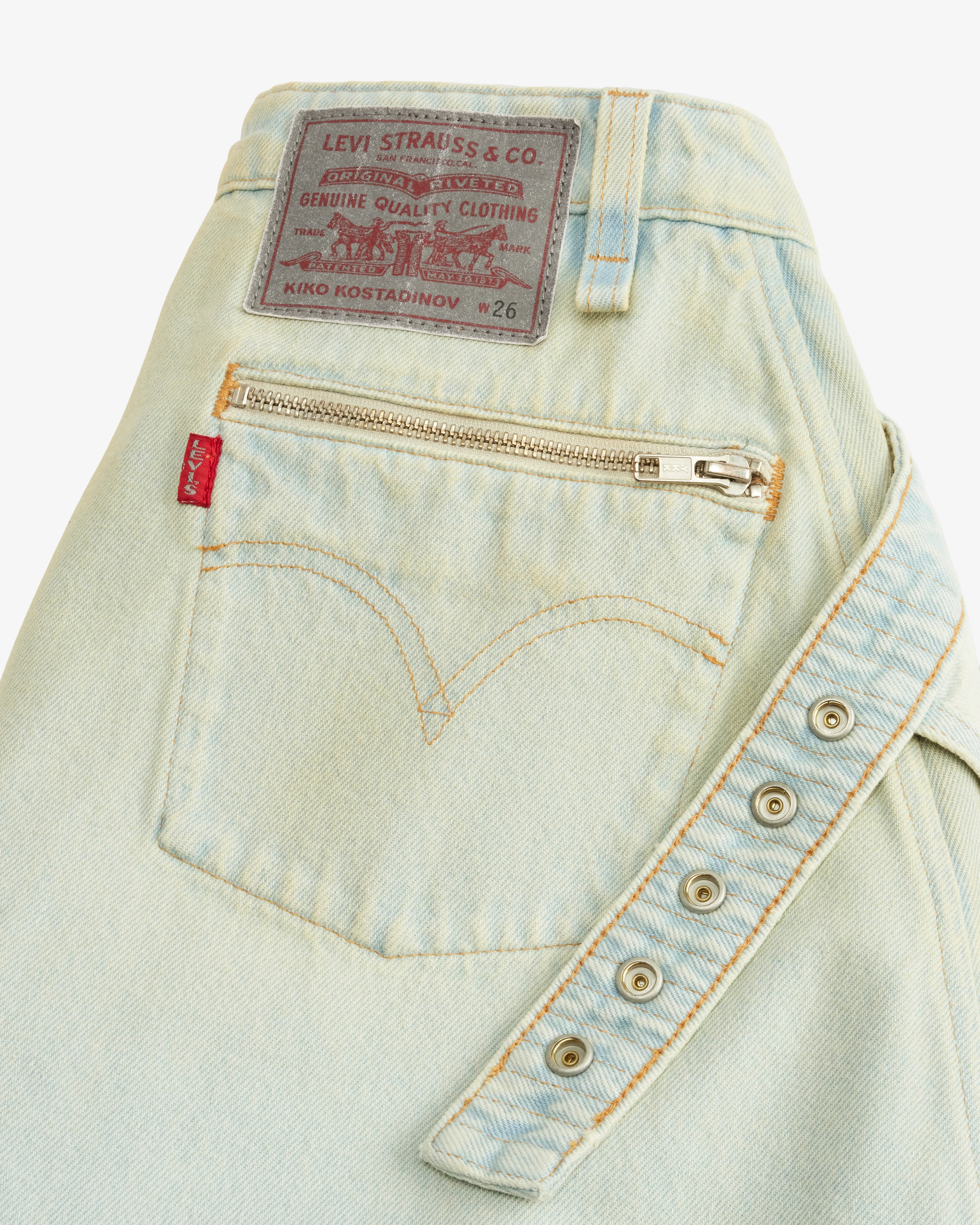 Kiko Kostadinov - Women’s Levi's Carina Apron Shorts - (Lupin) - Image 3