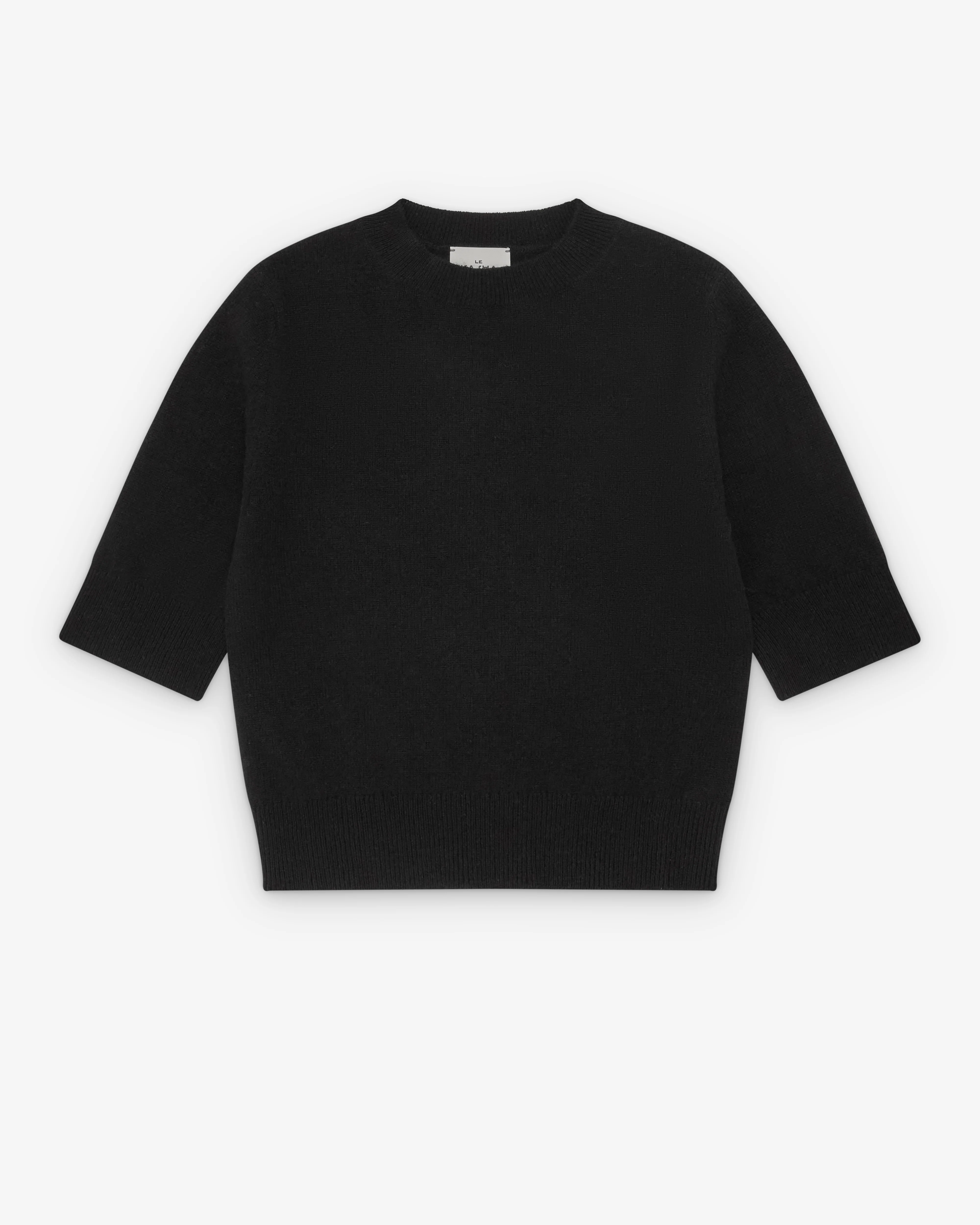 Le Kasha - Women's Chypre Short Sleeved Sweater - (Black)